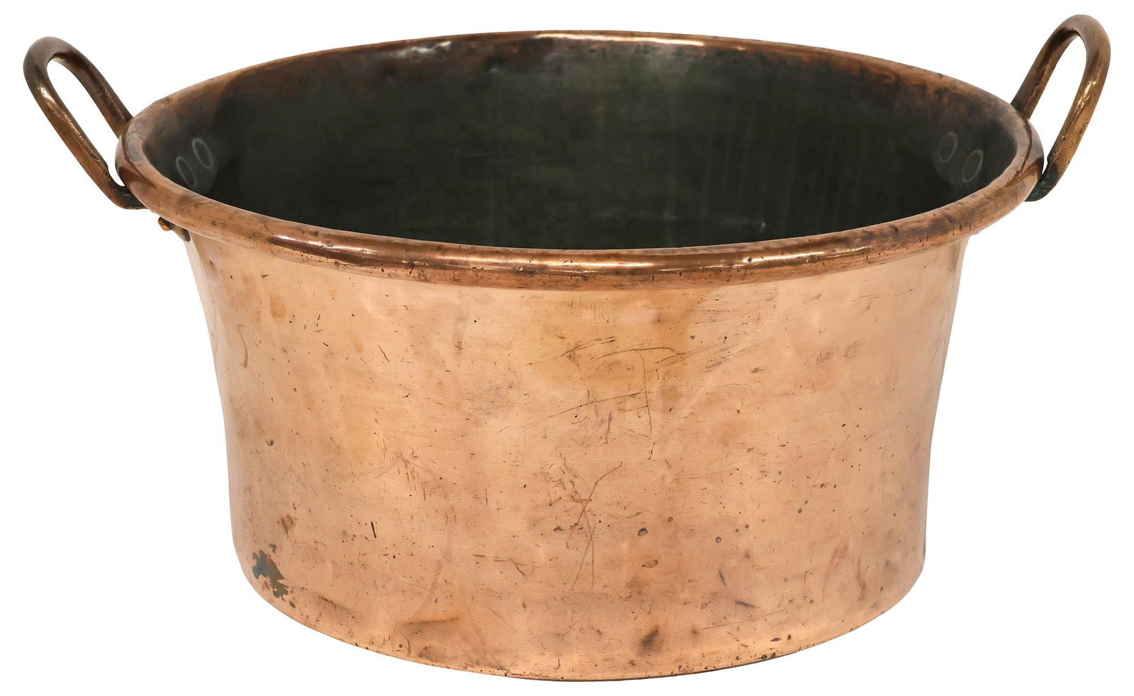 ENGLISH VICTORIAN HANDLED COPPER POT (1 of 4)