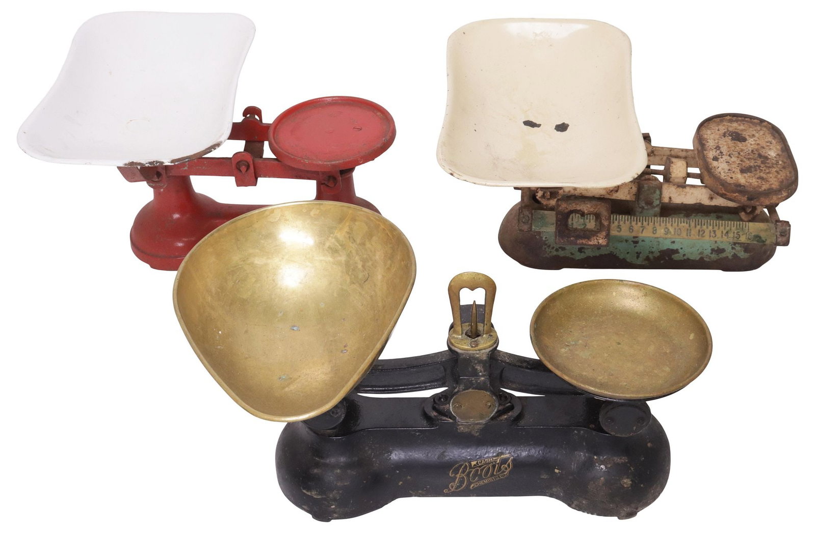 (3) ENGLISH CAST IRON SHOP COUNTER & KITCHEN SCALES (1 of 6)