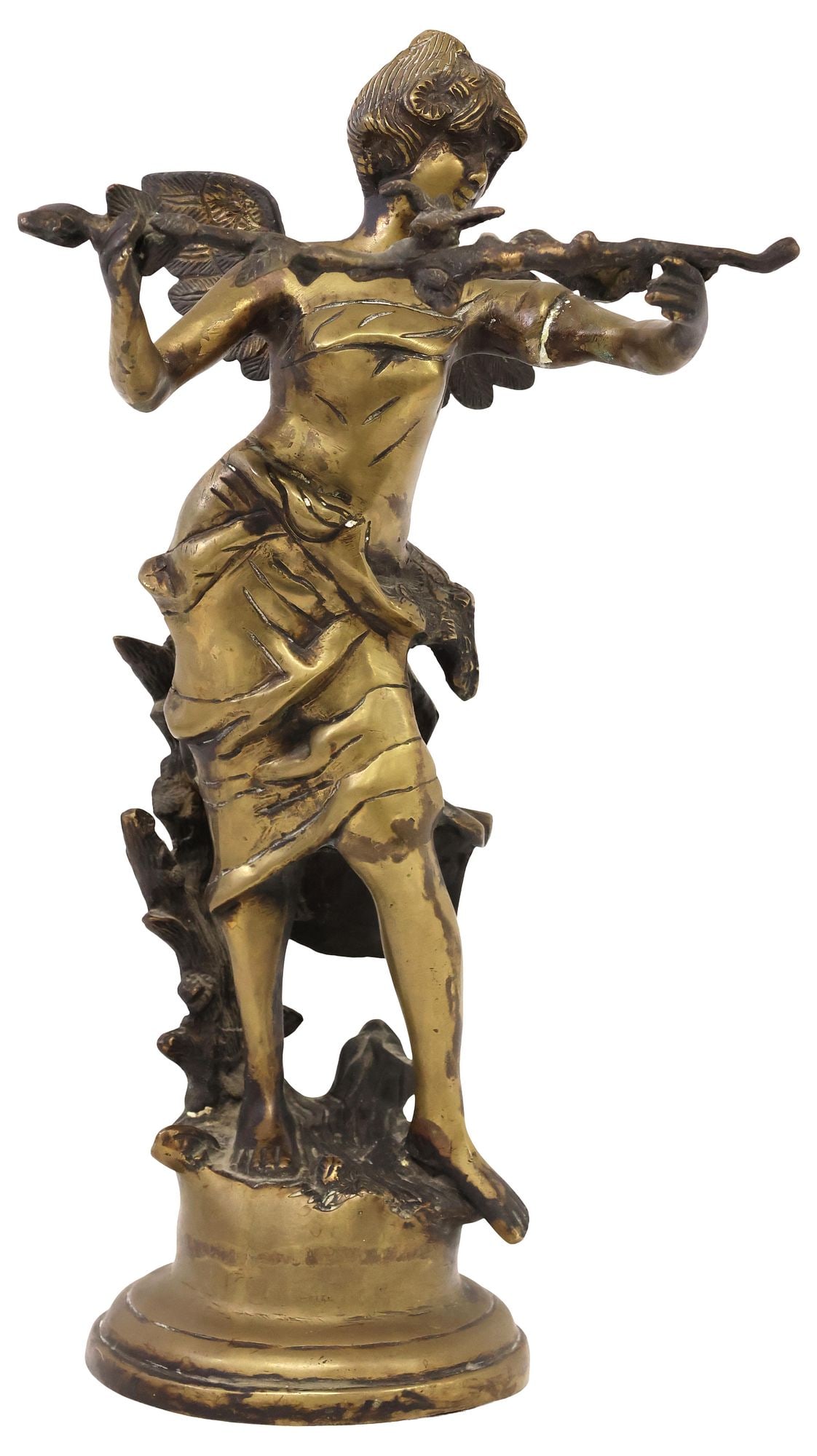 MANNER OF LOUIS AUGUSTE MOREAU BRONZE SCULPTURE, FOREST NYMPH (1 of 4)