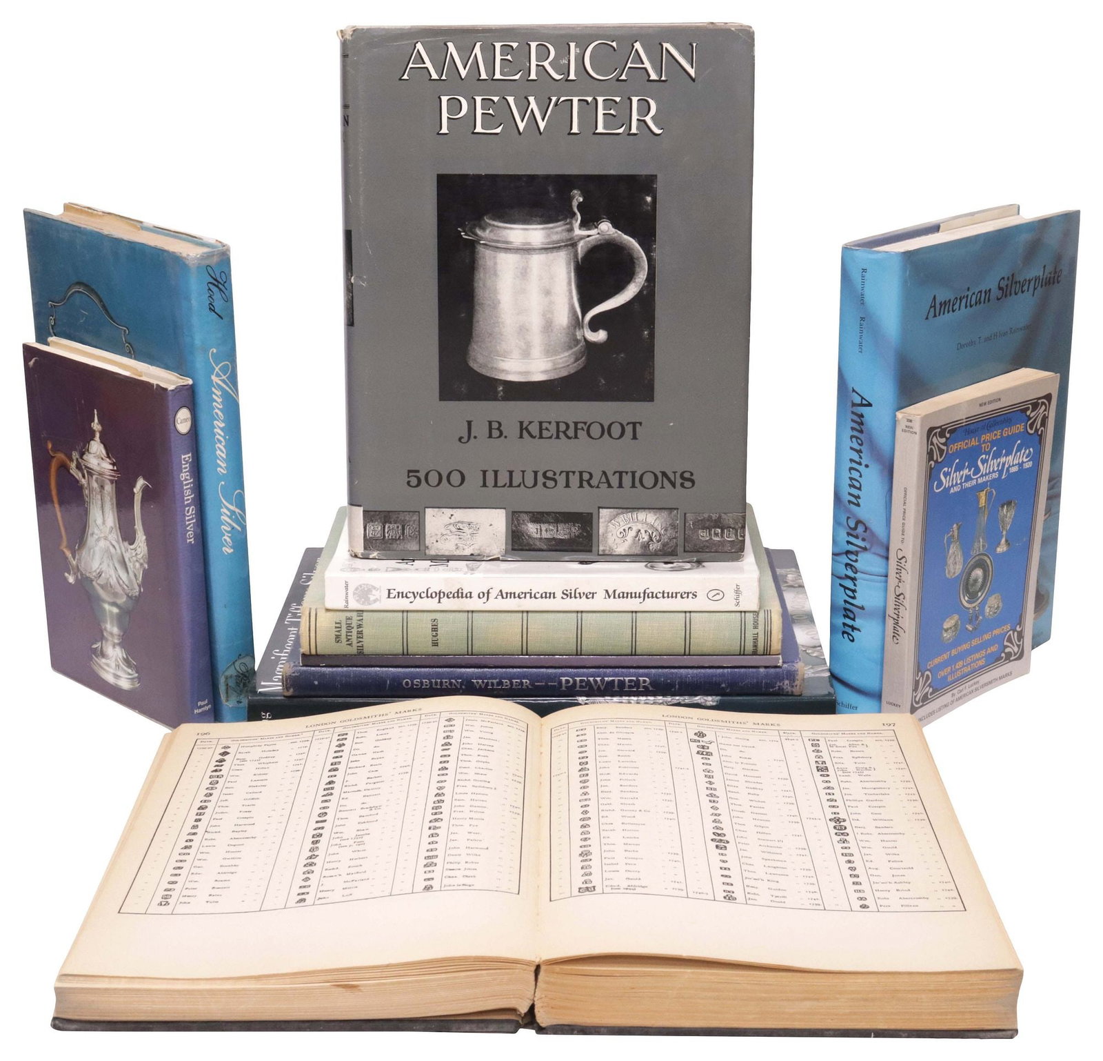(11) REFERENCE BOOKS: COLLECTIBLE SILVER & PEWTER (1 of 8)