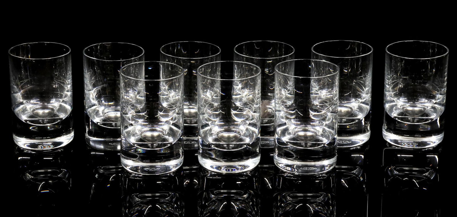 (9) ROBERTO SAMBONET (1924-1995) FOR BACCARAT CRYSTAL TIR BAR GLASSES (1 of 4)