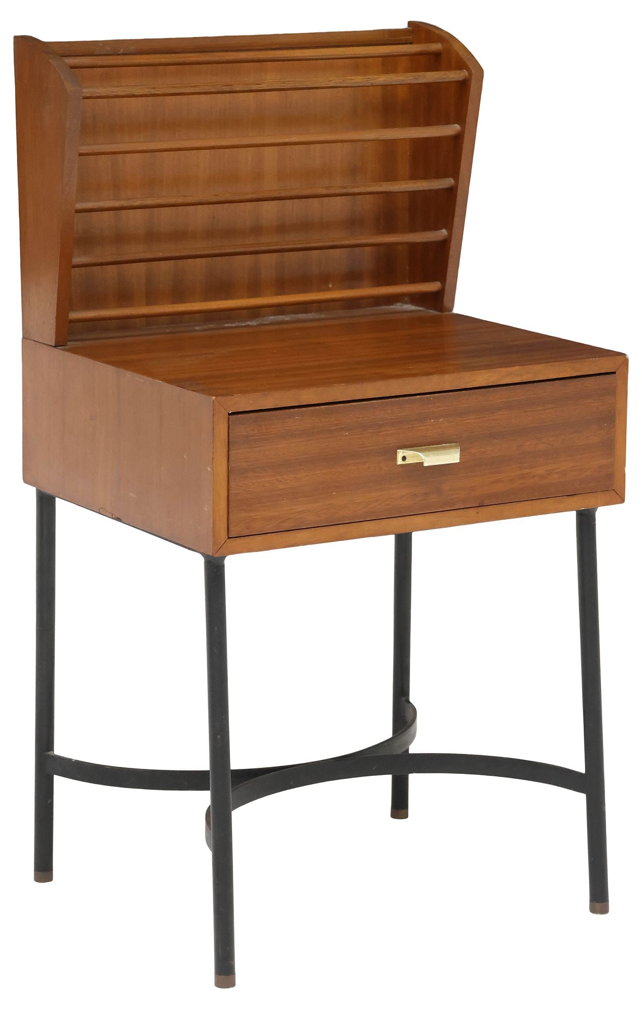 ITALIAN MID-CENTURY MODERN MAGAZINE RACK / SIDE TABLE (1 of 5)