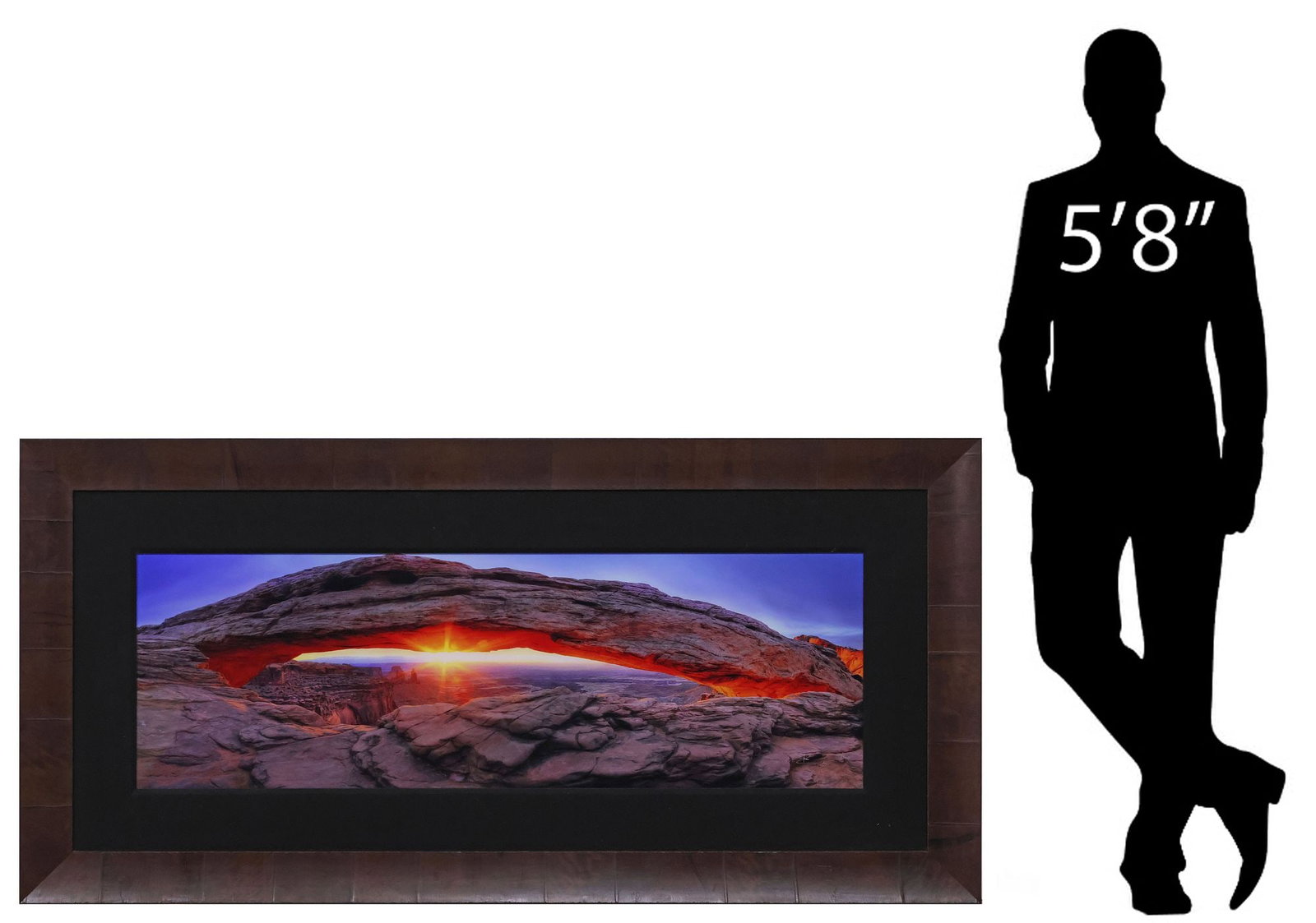 PETER LIK (B.1959) CANYONLANDS NATURE PHOTOGRAPH, 'SACRED SUNRISE,' 37" X 76" (1 of 6)
