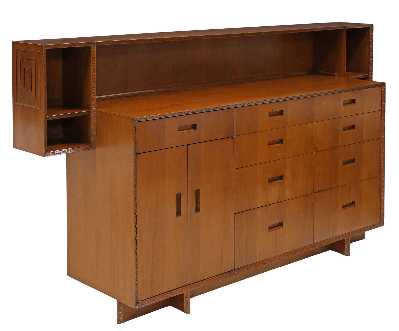FRANK LLOYD WRIGHT FOR HENREDON 'TALIESIN' MAHOGANY SIDEBOARD (1 of 9)