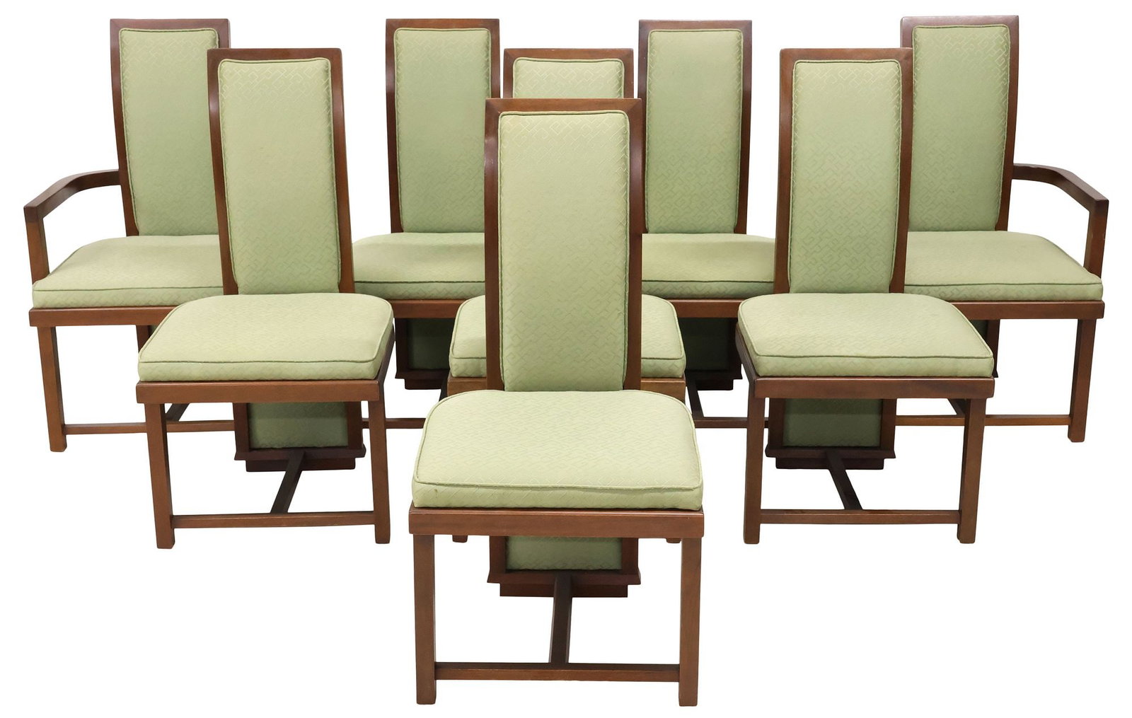 (8) FRANK LLOYD WRIGHT FOR HENREDON 'TALIESIN' MID-CENTURY DINING CHAIRS (1 of 3)