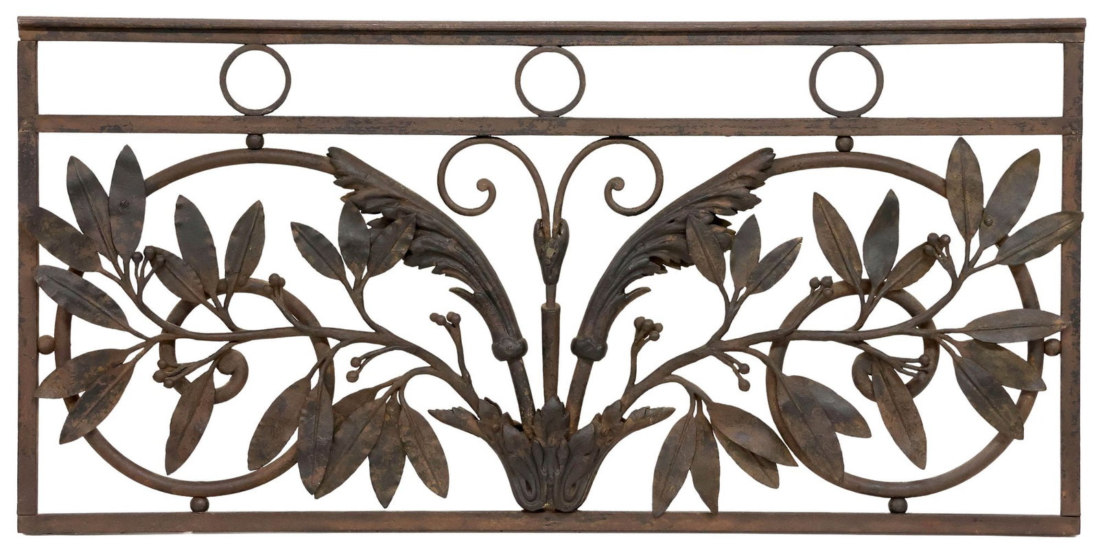 ITALIAN WROUGHT IRON SCROLLED ARCHITECTURAL PANEL (1 of 4)