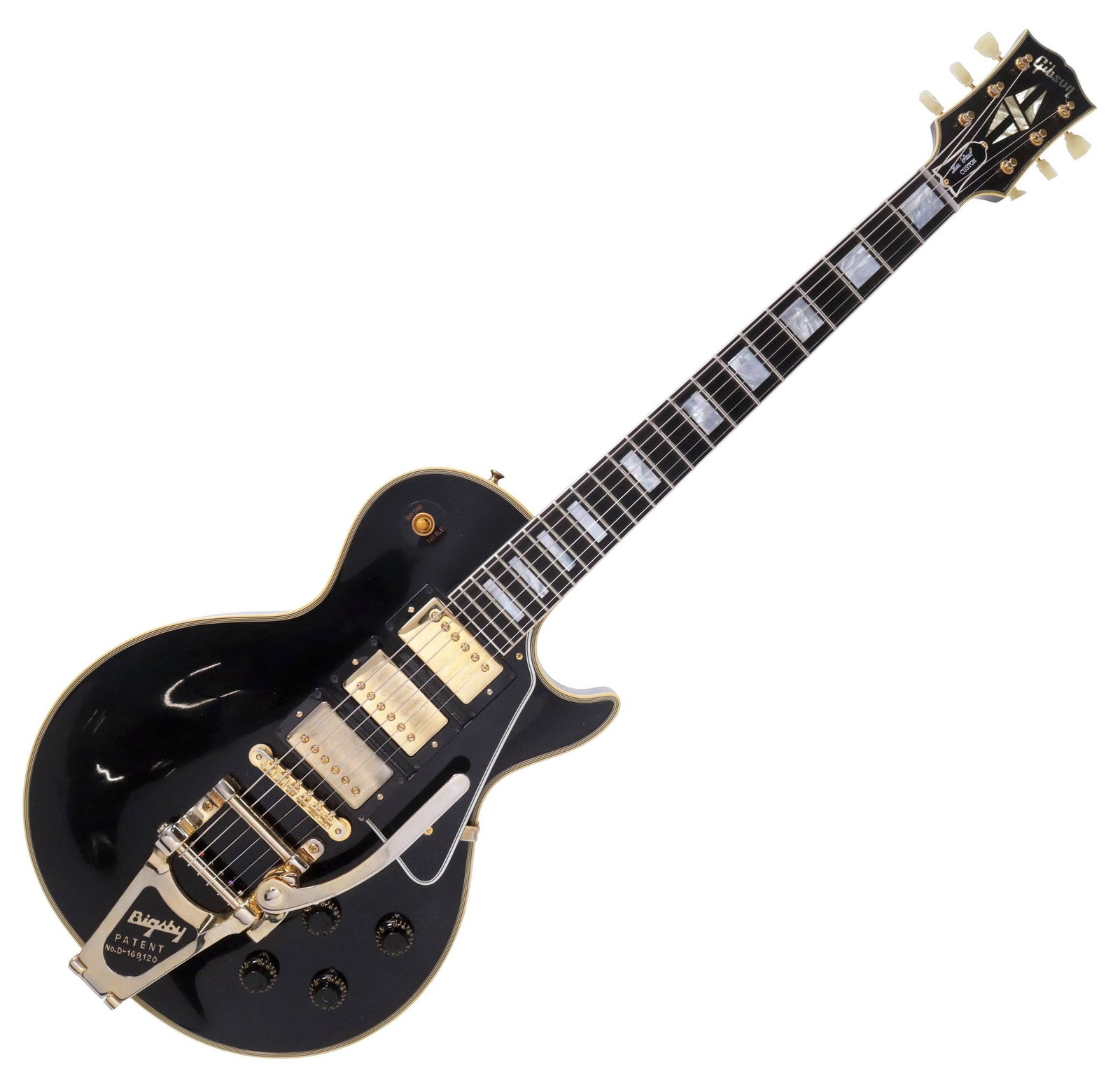 GIBSON LES PAUL BLACK BEAUTY VOS 1957 REISSUE ELECTRIC GUITAR IN HARD CASE (1 of 12)