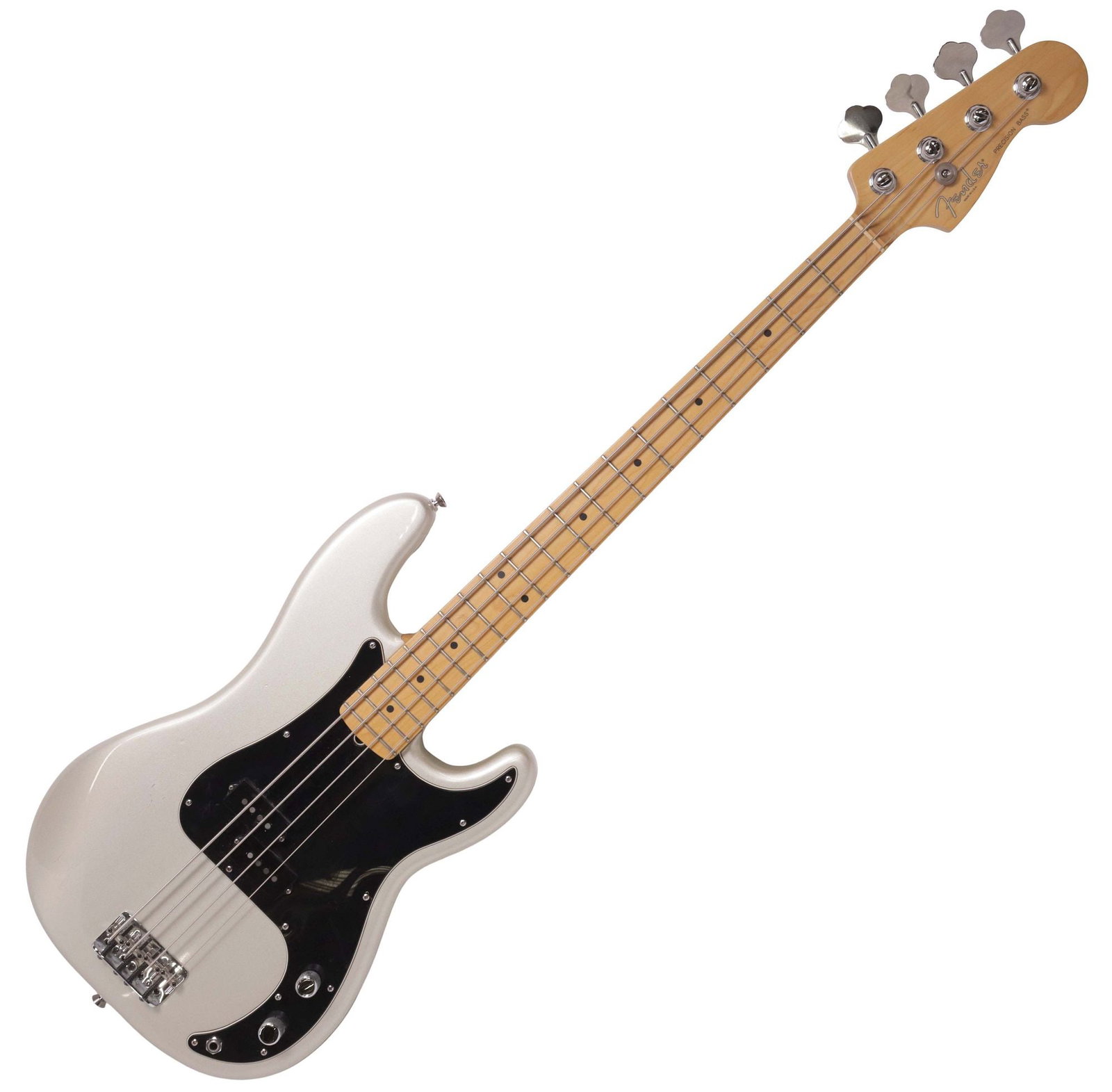 FENDER AMERICAN LIGHT GREY PRECISION BASS IN HARD SHELL CASE (1 of 8)