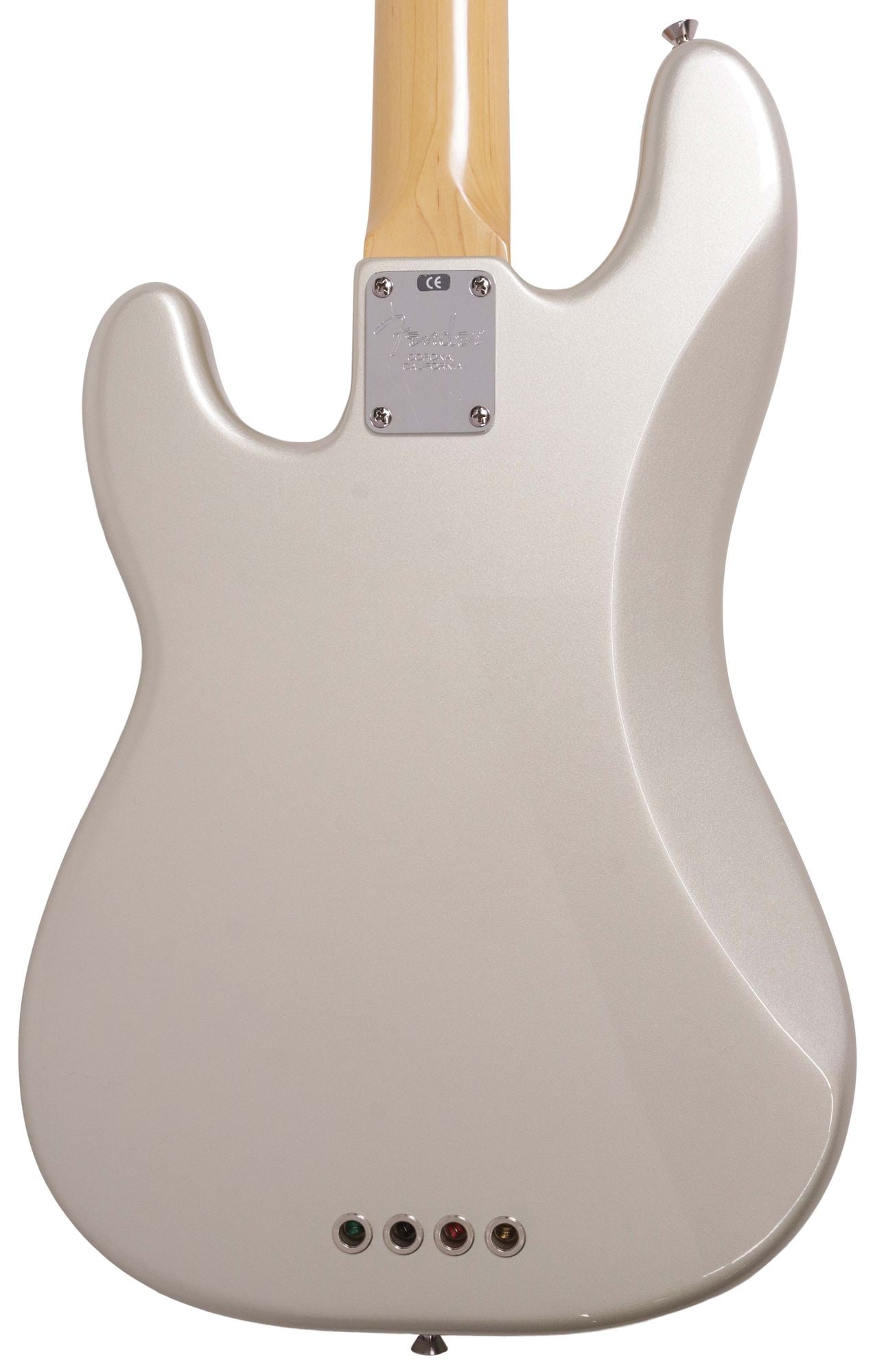 FENDER AMERICAN LIGHT GREY PRECISION BASS IN HARD SHELL CASE - 5