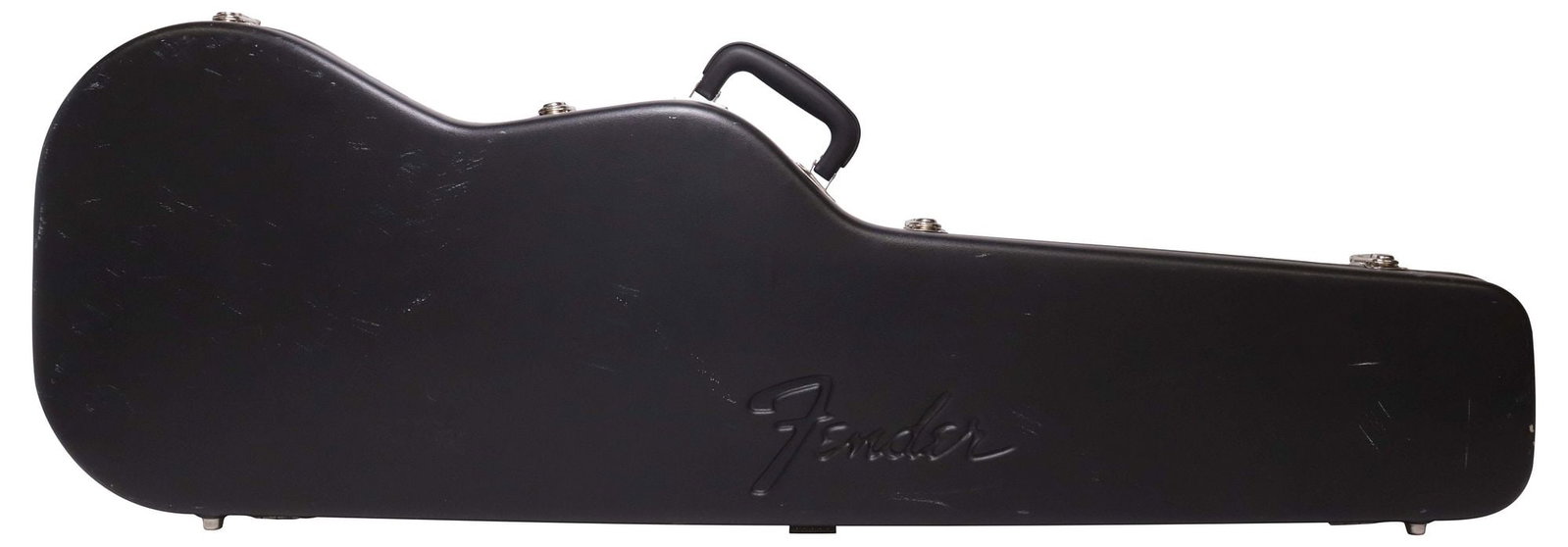 FENDER AMERICAN LIGHT GREY PRECISION BASS IN HARD SHELL CASE - 8