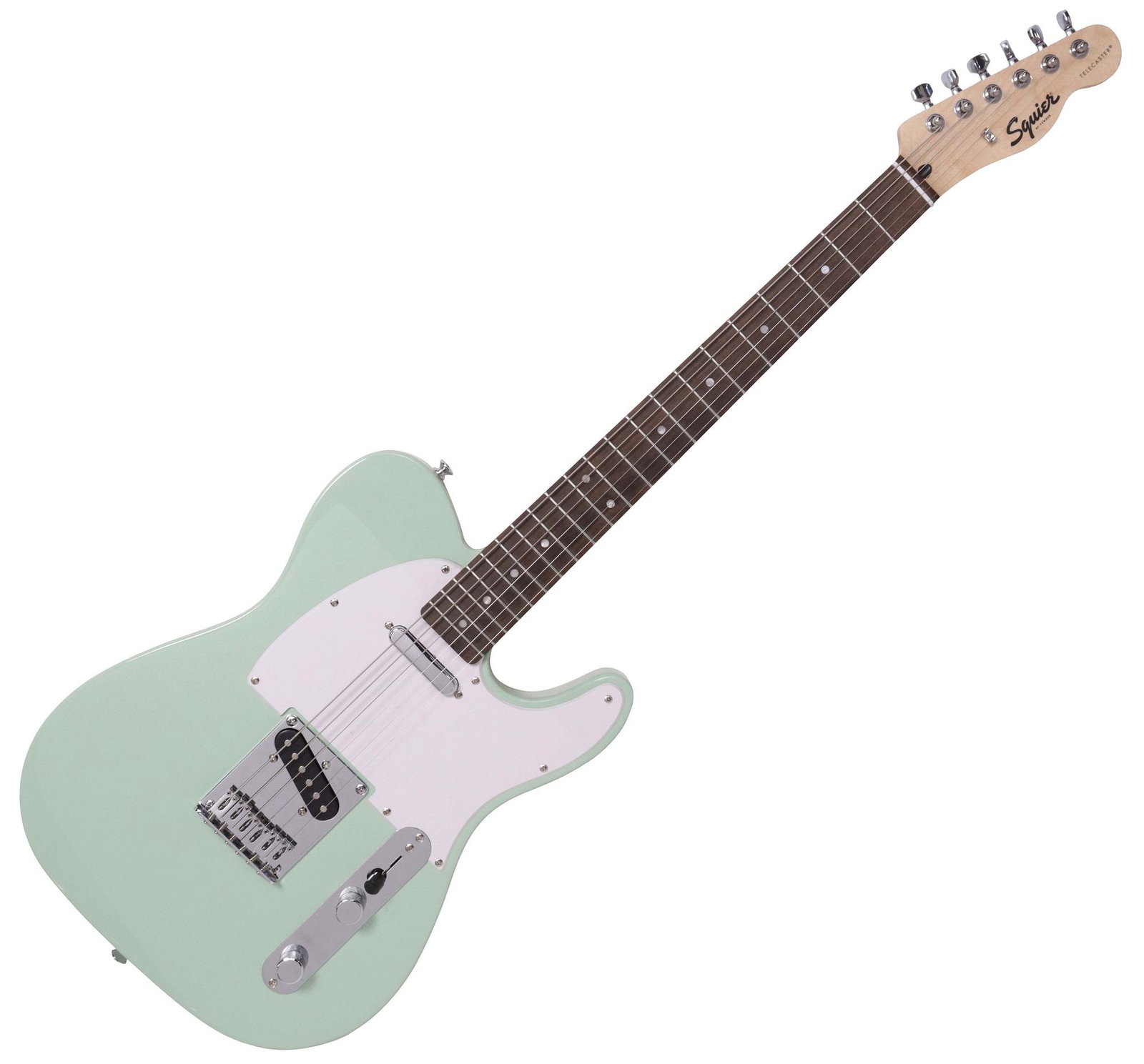 FENDER SQUIER SURF GREEN TELECASTER ELECTRIC GUITAR IN SOFT CASE (1 of 8)