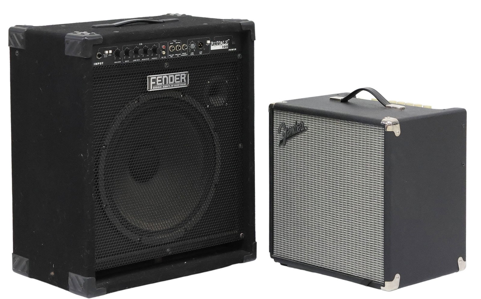 (2) FENDER RUMBLE 100 & RUMBLE 40 BASS COMBO AMPLIFIERS (1 of 8)