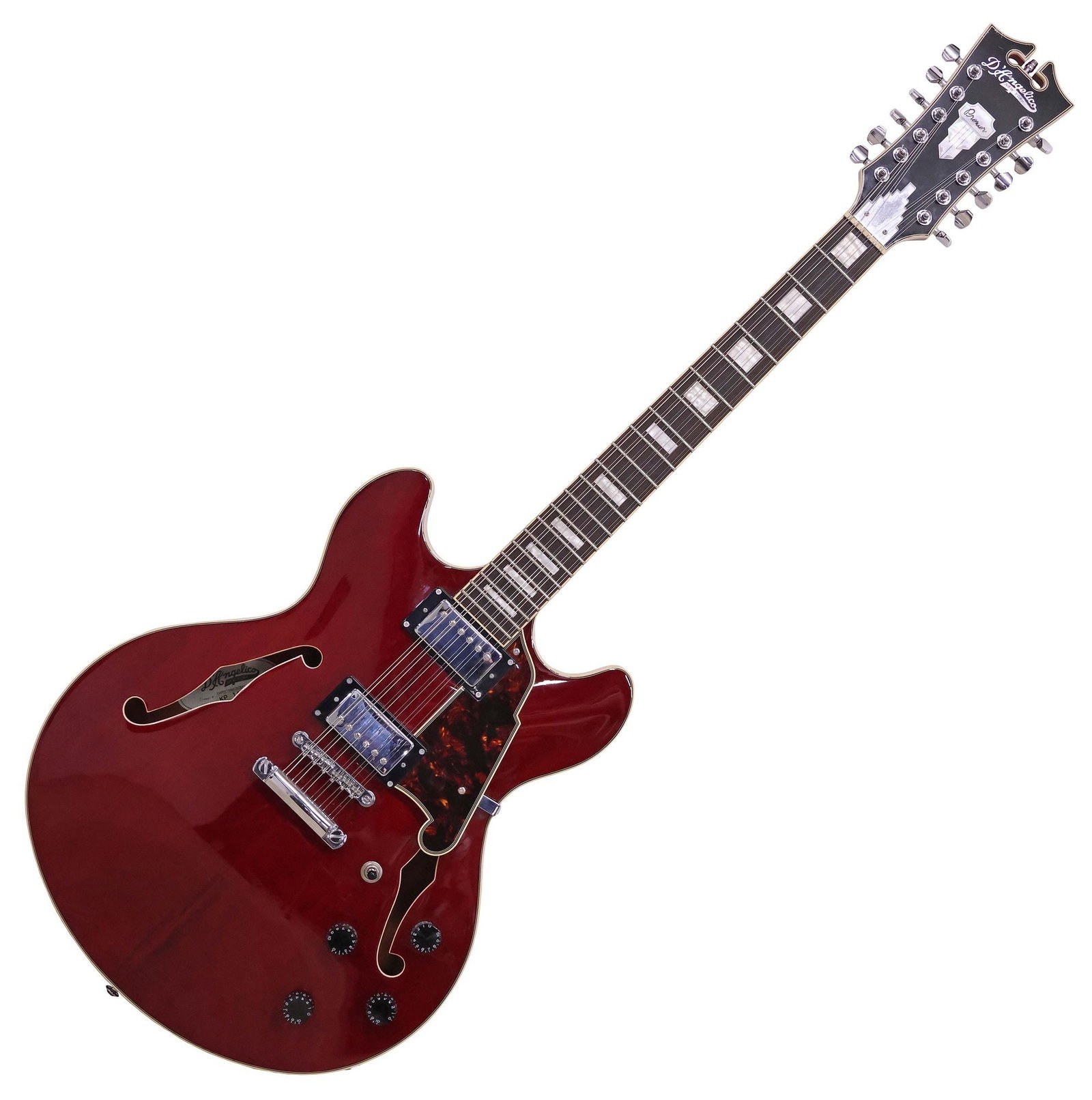 D'ANGELICO PREMIER SERIES DC 12-STRING ELECTRIC GUITAR IN SOFT CASE (1 of 9)