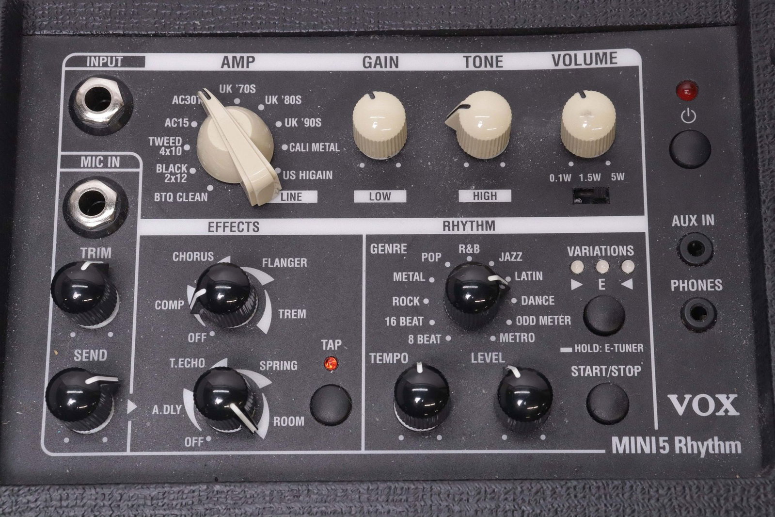 VOX MINI5 RHYTHM MODELING GUITAR AMPLIFIER - 3
