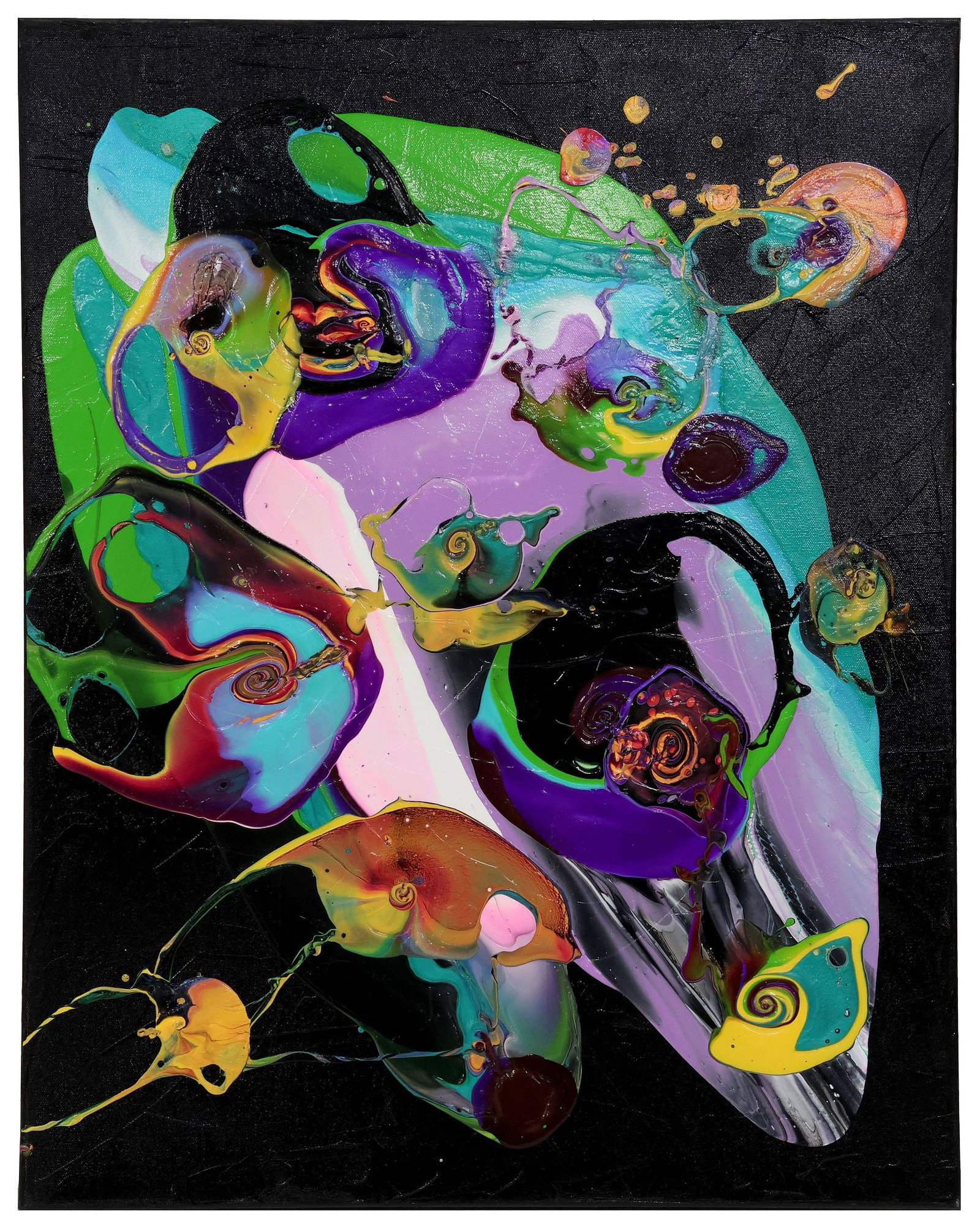 PETRONELLA GREER (B.1945) PAINTING, 'FAMILY BOND' (1 of 5)