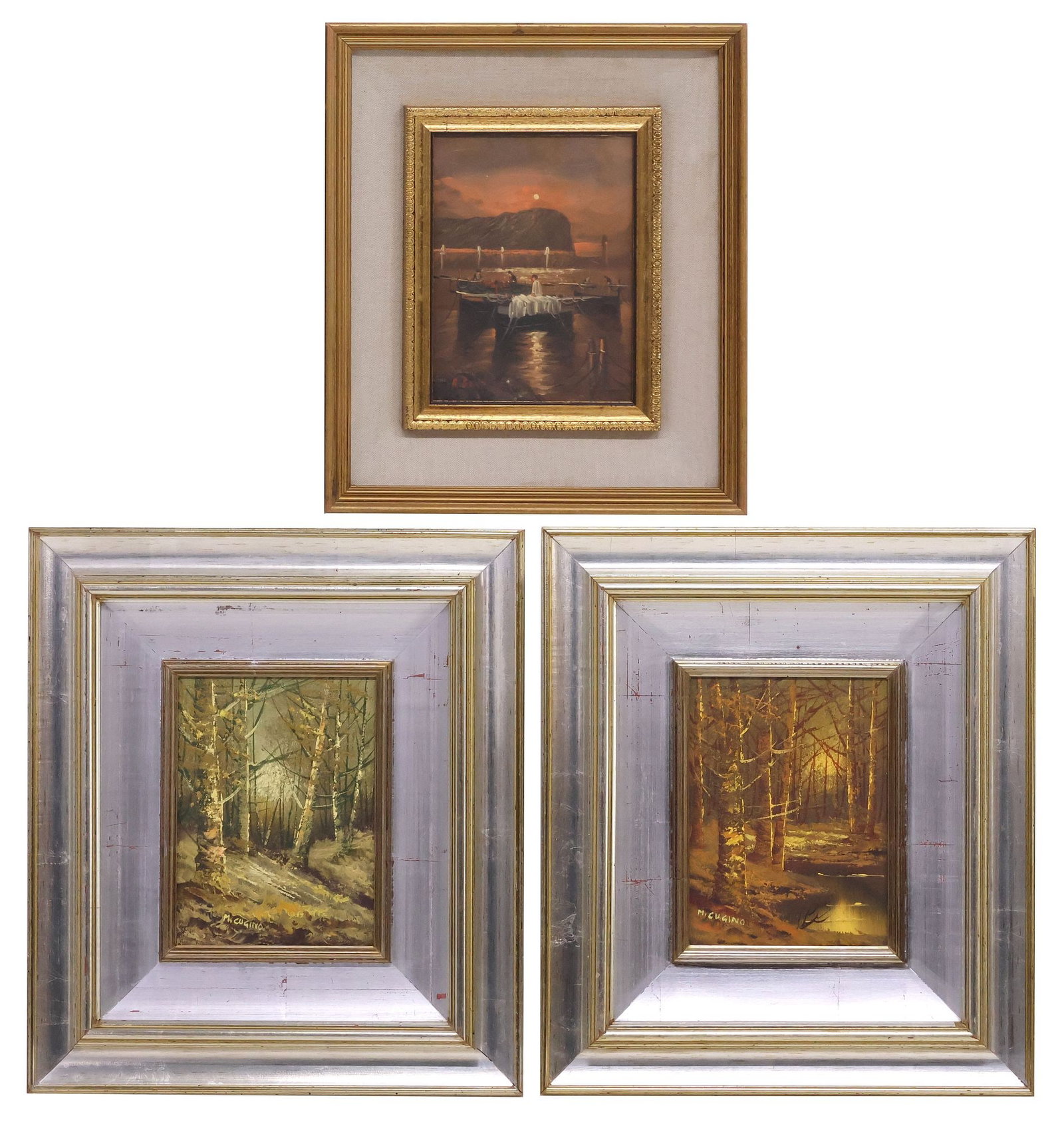 (3) SIGNED M. CUGINO & R. GENTILE ITALIAN SCHOOL OIL PAINTINGS (1 of 8)