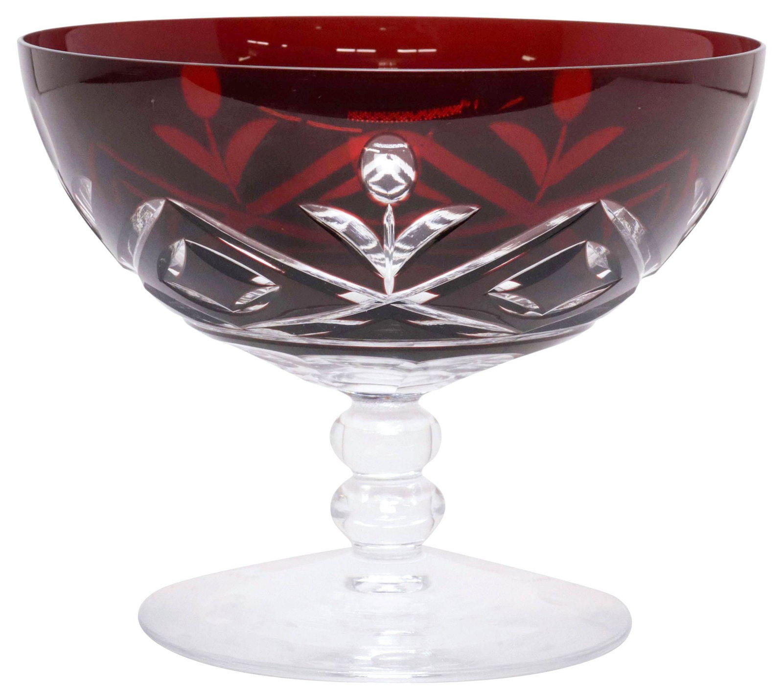 (10) RUBY CUT-TO-CLEAR RUBY SHORT CHAMPAGNE COUPES - 2