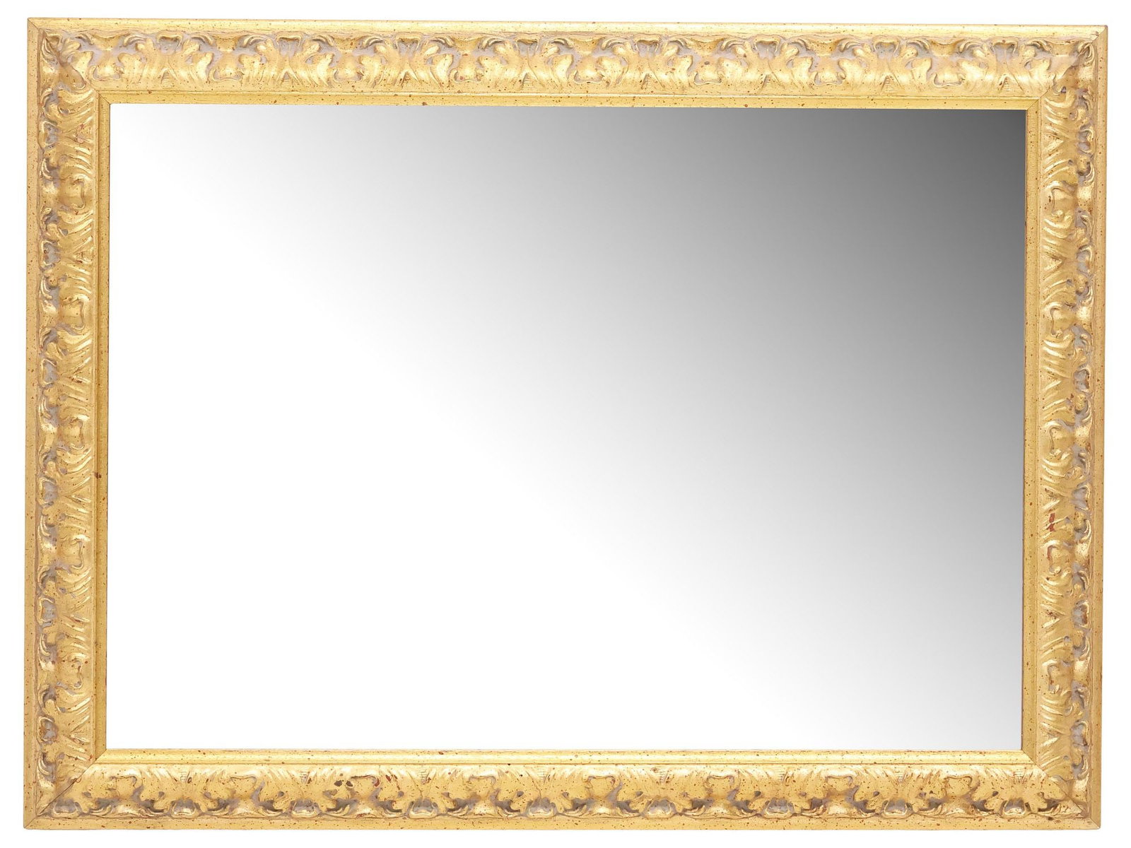 FRENCH GILTWOOD PICTURE FRAME BEVELED WALL MIRROR (1 of 3)
