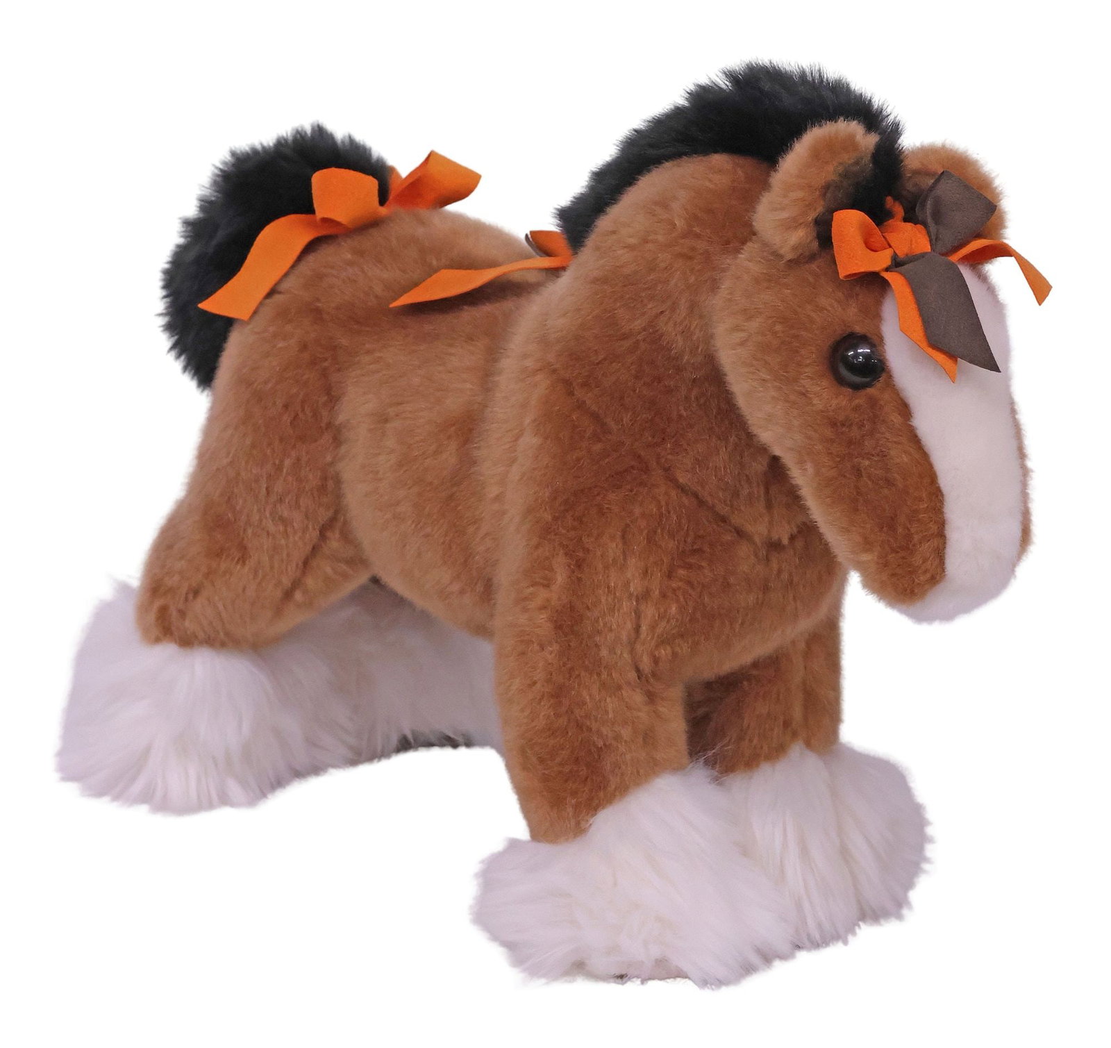 DESIGNER HERMES 'HERMY THE HORSE' LEATHER-BOUND PLUSH TOY (1 of 7)
