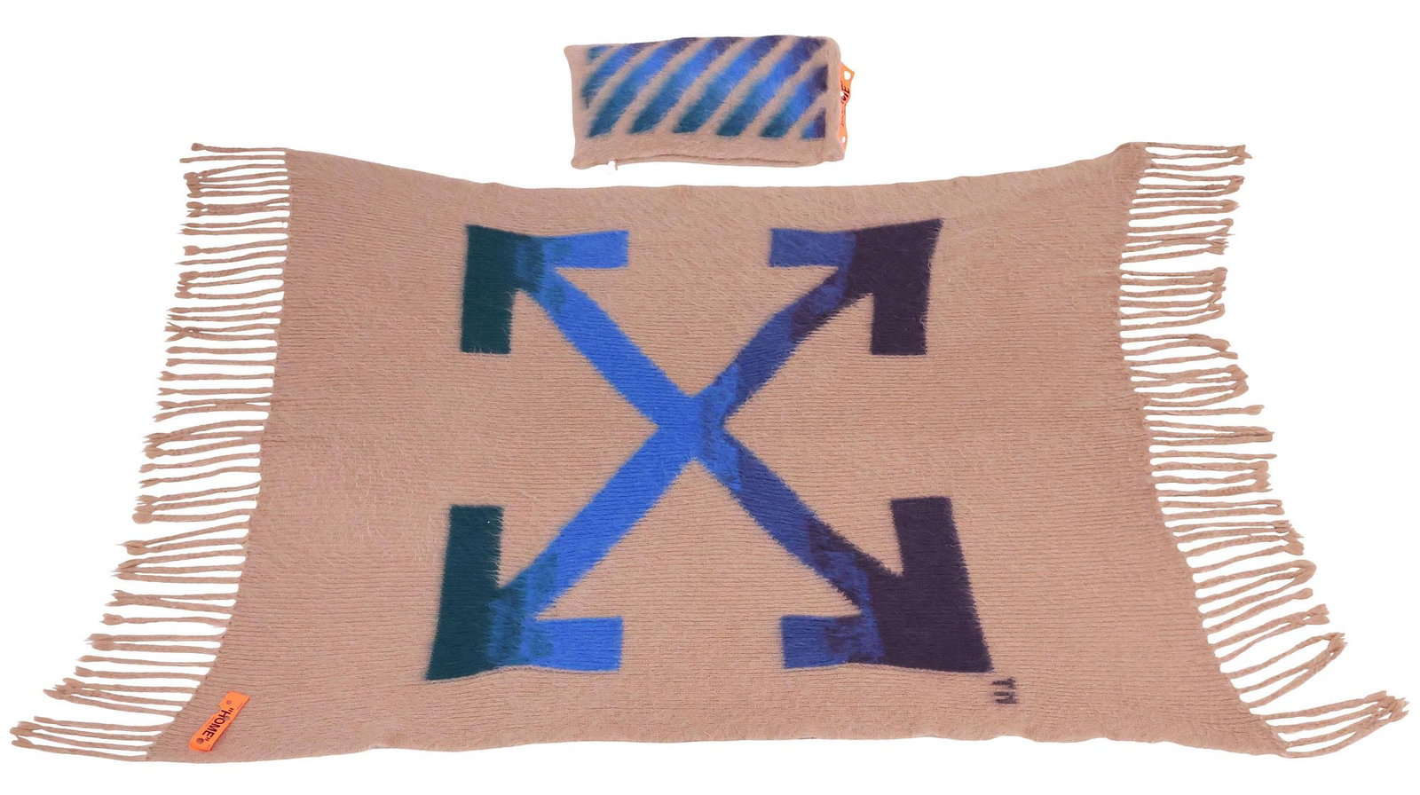 (2) OFF-WHITE 'HOME' COLLECTION C/O VIRGIL ABLOH ARROW BLANKET & STRIPES PILLOW (1 of 9)