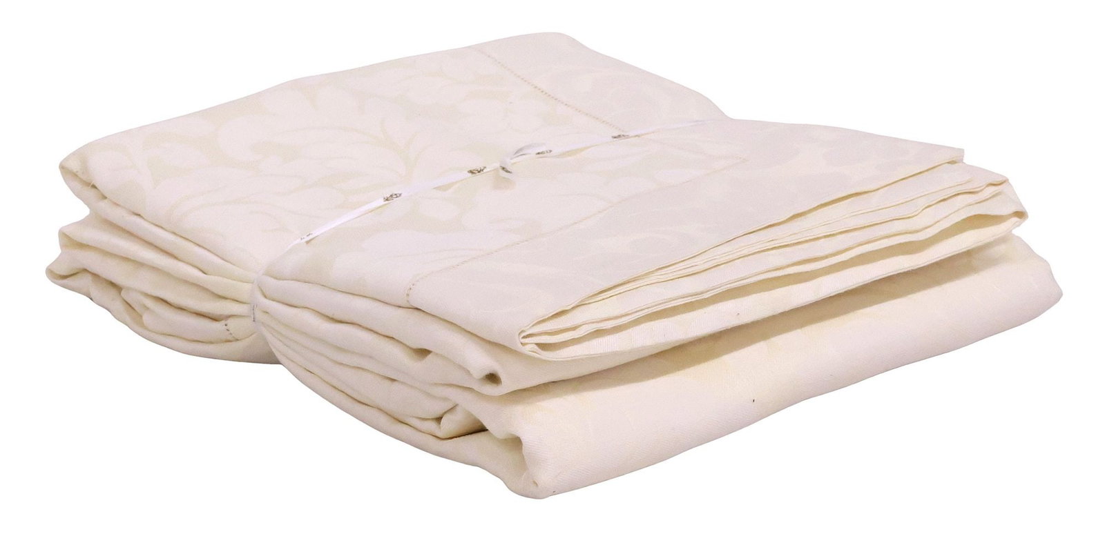 SHERLE WAGNER 'DUTCHESS COUNTY DAMASK' QUEEN-SIZE LINEN DUVET COVER (1 of 5)