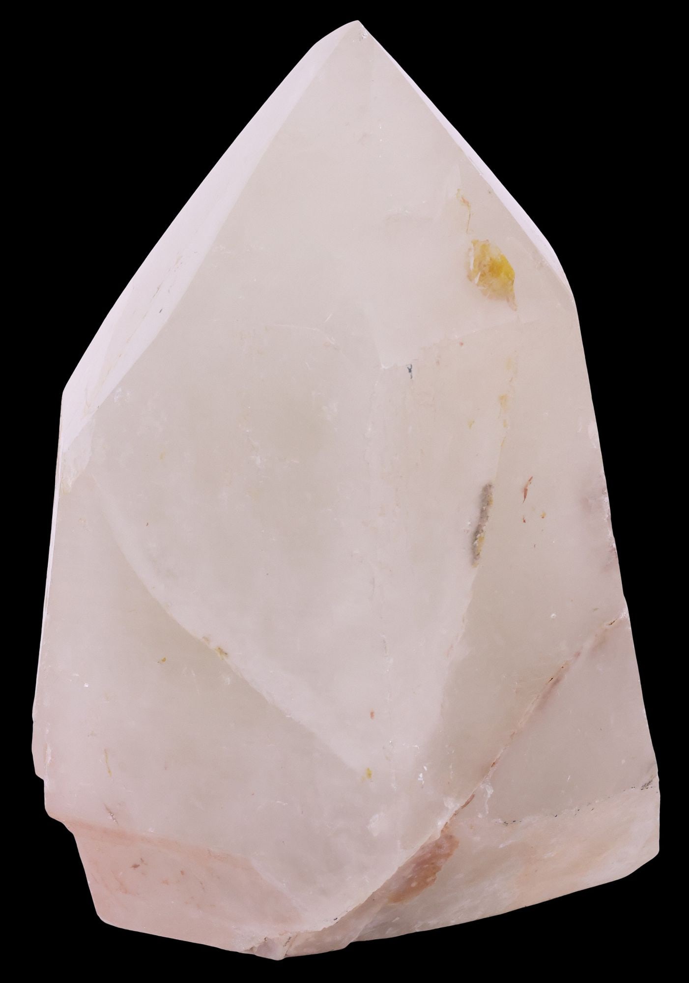 LARGE GEOLOGICAL QUARTZ POINT SPECIMEN, 13.5"H: Large geological quartz point specimen, approx 13.5"h, 9.5"w, 7.75"d, 41lbs **Provenance: Treasures from the vaults of a Dallas designer**