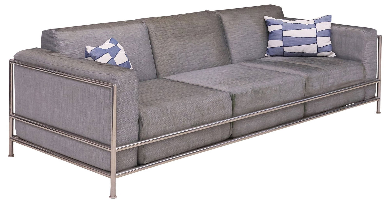 JOHN HUTTON FOR SUTHERLAND (ATTRIB.) 'ECLIPSE' UPHOLSTERED 3-SEAT PATIO SOFA (1 of 4)