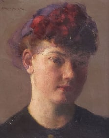 ROBERT BRACKMAN (1898-1980) OIL PAINTING, PORTRAIT OF A YOUNG WOMAN