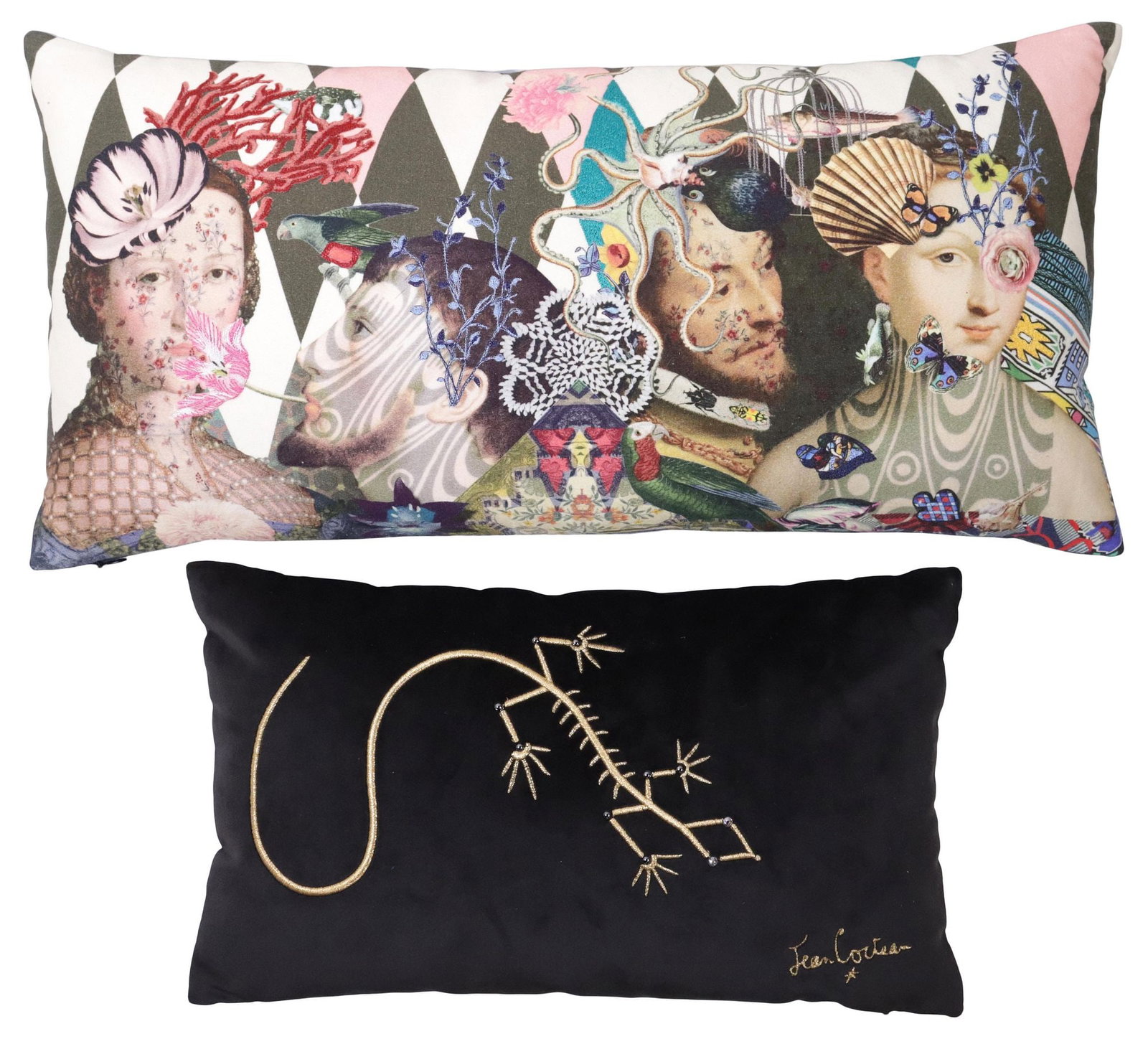(2) DESIGNER THROW PILLOWS, CHRISTIAN LACROIX & JEAN COCTEAU FOR ROCHE BOBOIS (1 of 8)