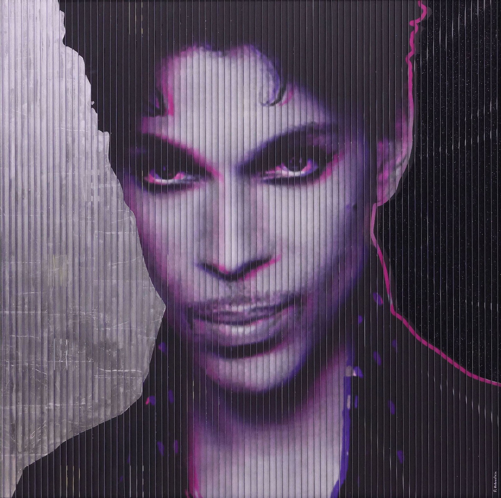 PATRICK RUBENSTEIN (B.1960) KINETIC OPTICAL POP ART, 'PRINCE IN PURPLE' (1 of 7)