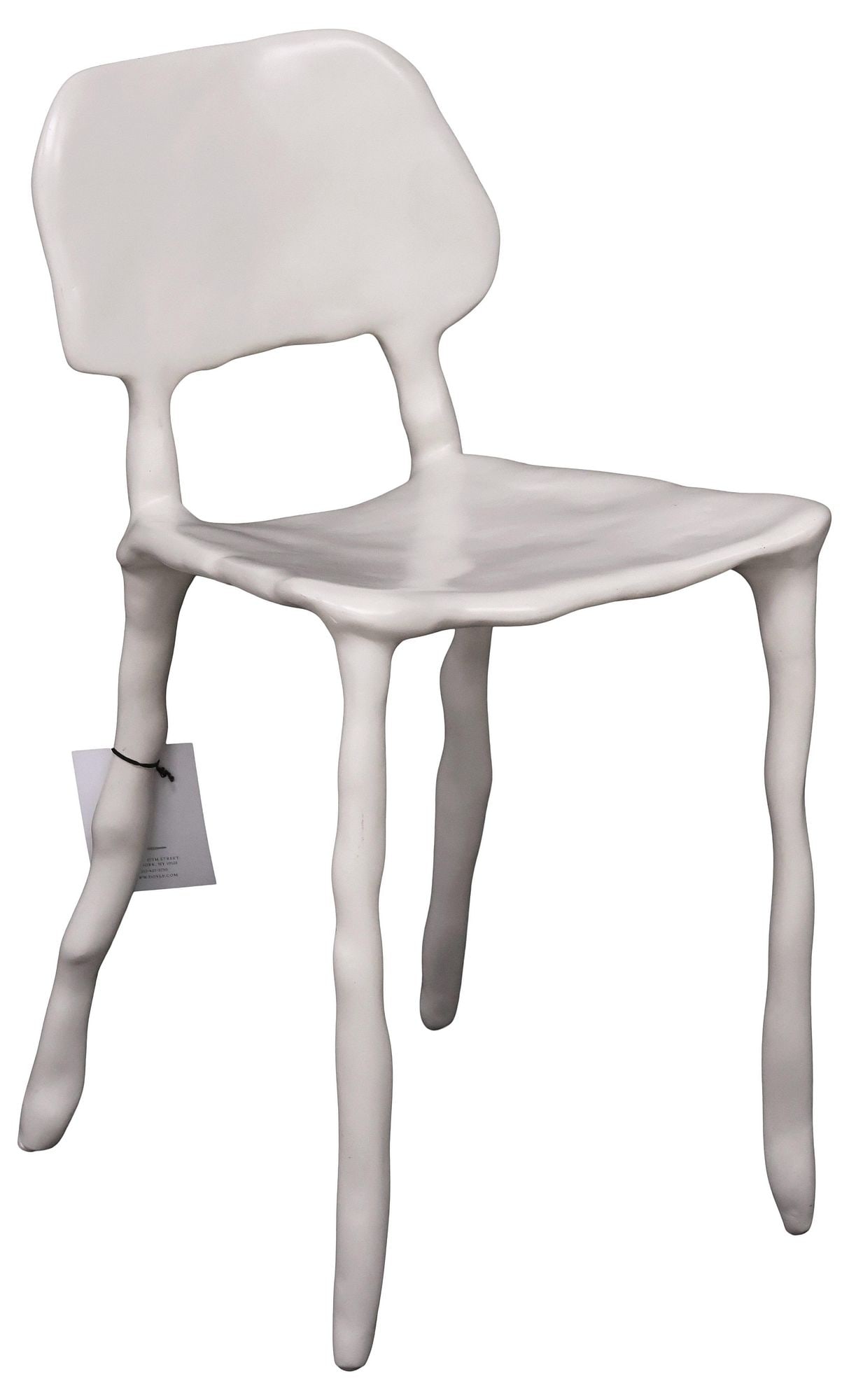 CONTEMPORARY MAARTEN BAAS (B.1978) MATTE WHITE 'CLAY' CHAIR (1 of 6)