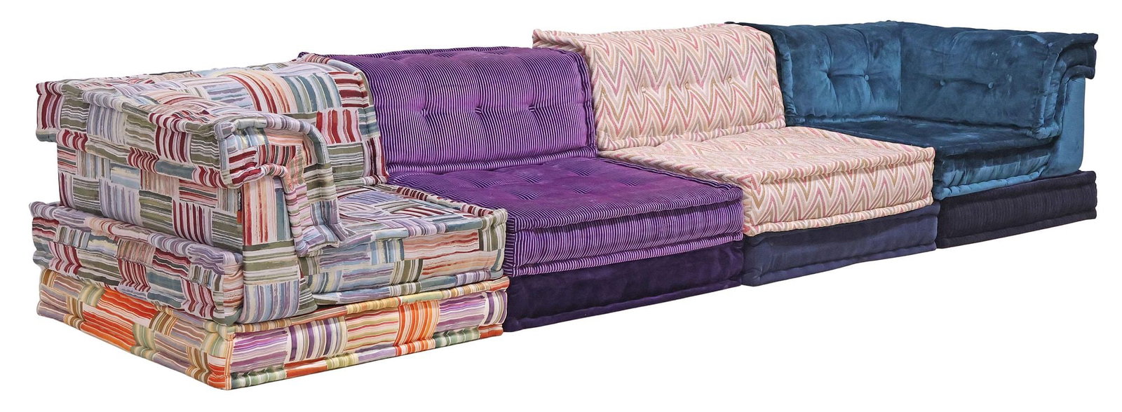 (9 PCS) MISSONI HOME FOR ROCHE BOBOIS MODULAR 'MAH JONG' SOFA (1 of 11)