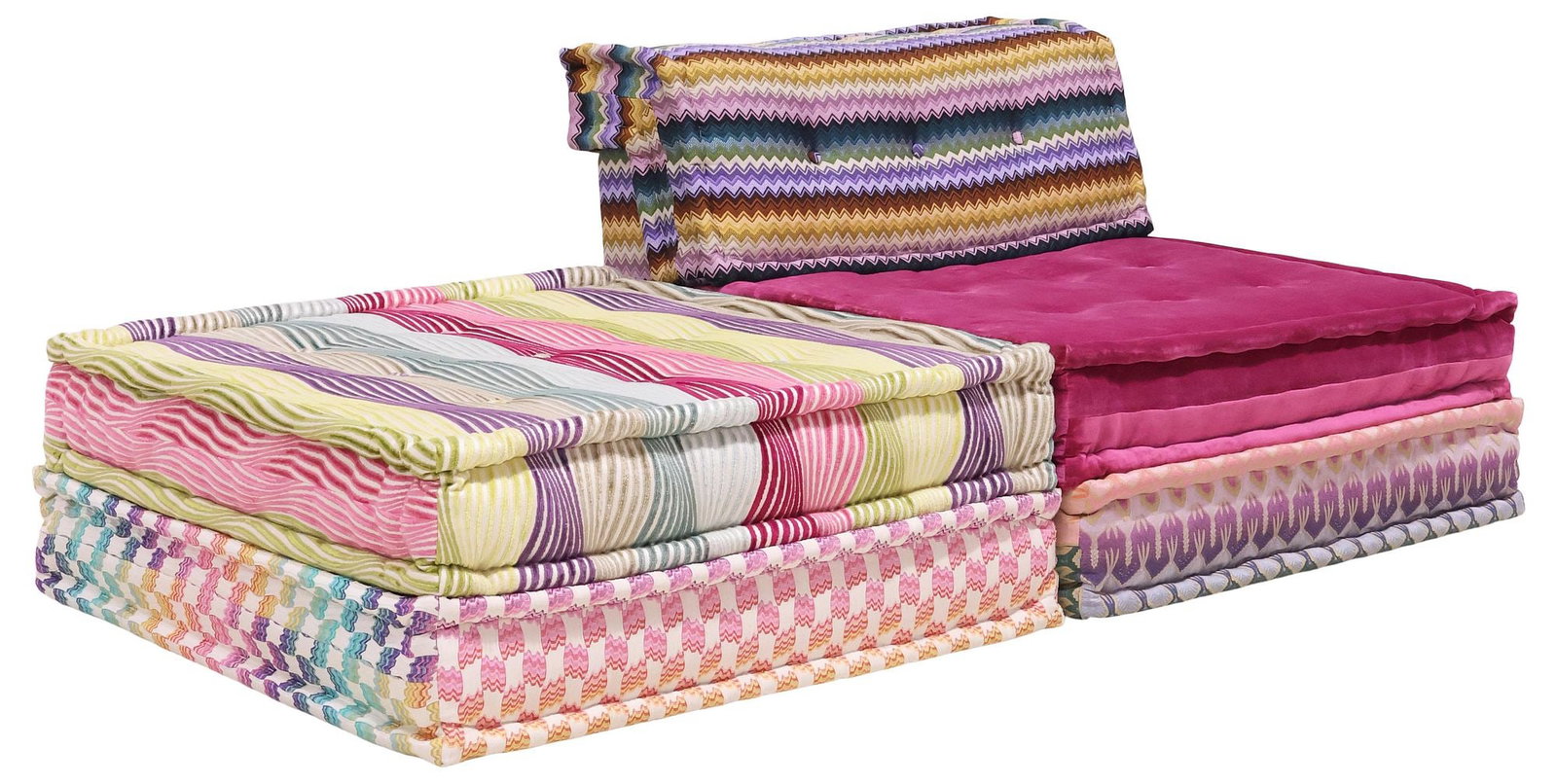 (5 PCS) MISSONI HOME FOR ROCHE BOBOIS 'MAH JONG' MODULAR SOFA (1 of 11)