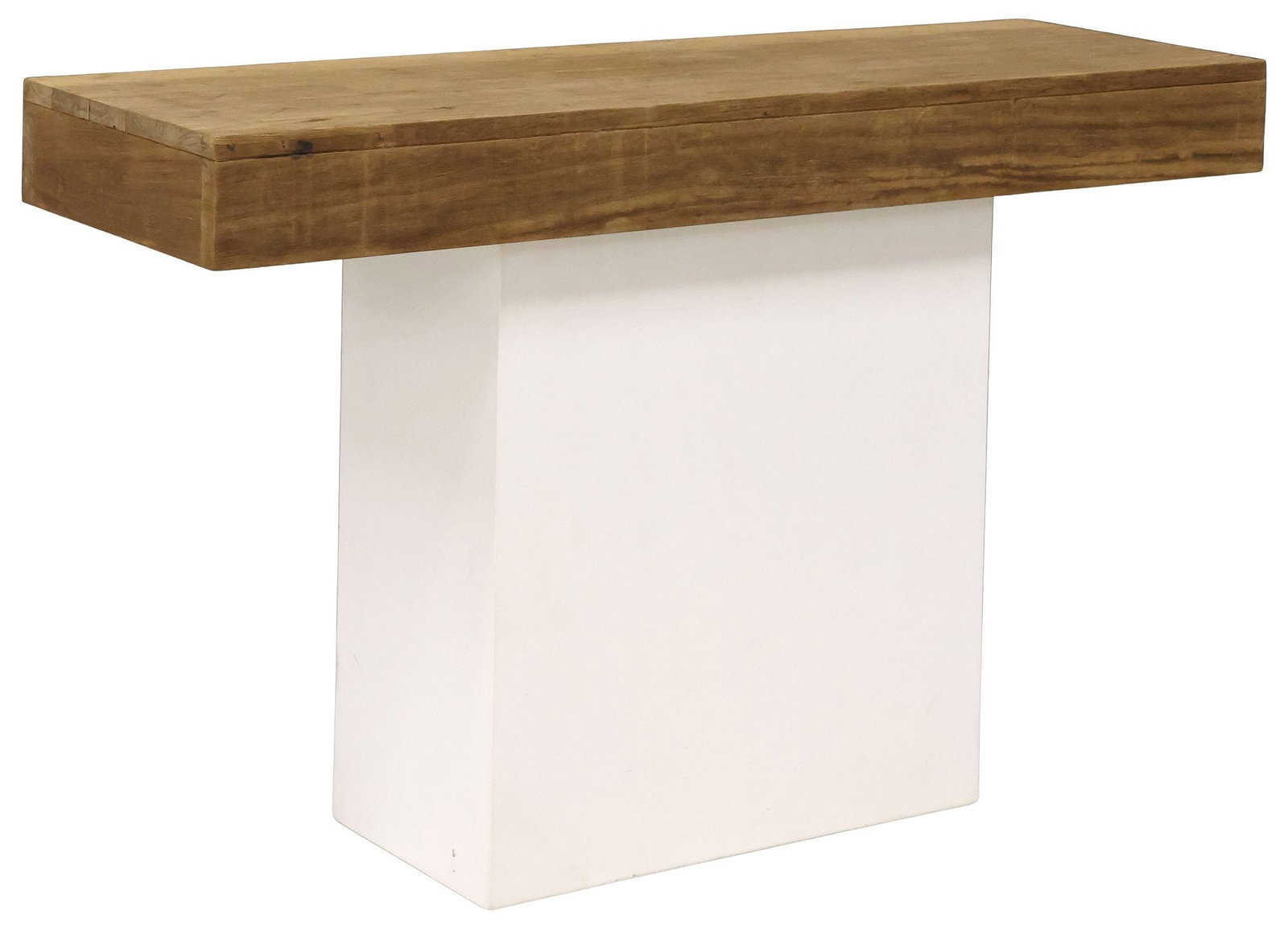 CONTEMPORARY SAVERTI 'FINO' TEAK & CONCRETE CONSOLE TABLE (1 of 5)