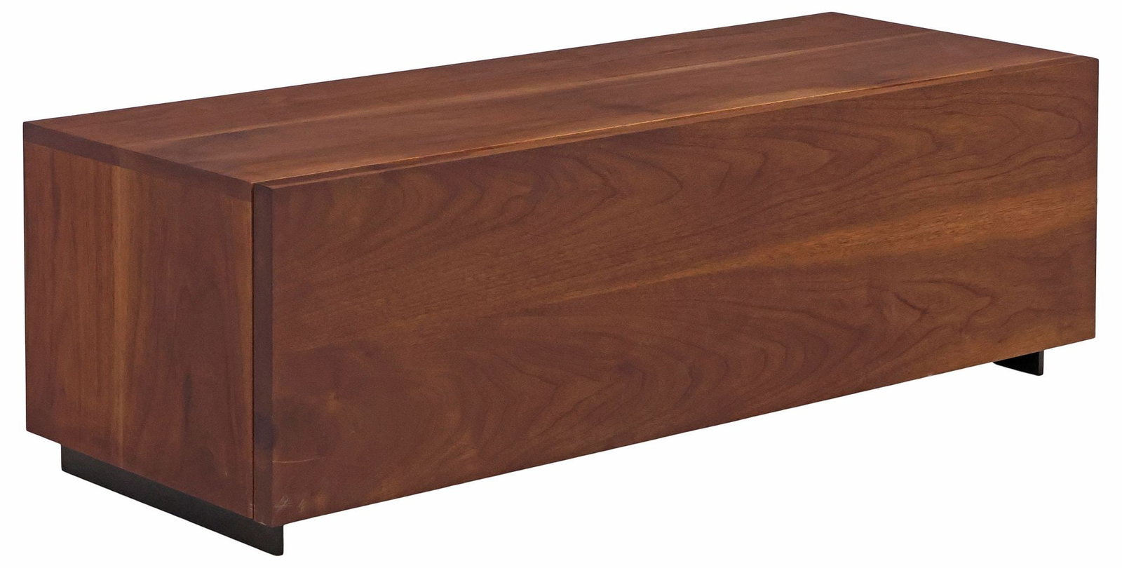 CONTEMPORARY WALNUT 1-DRAWER LOW CABINET / STORAGE BENCH (1 of 6)