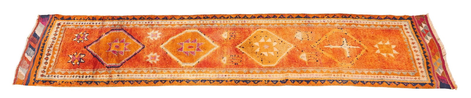 ESTATE HAND-TIED WOOL RUNNER, 11'10" X 3' (1 of 3)