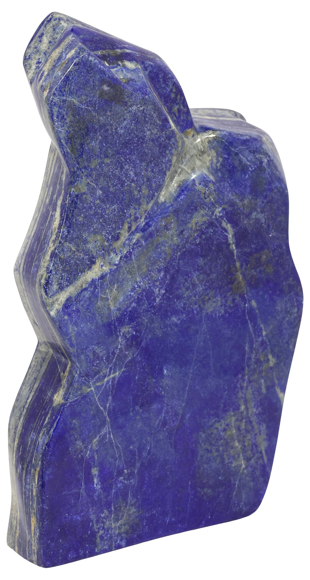 LARGE GEOLOGICAL LAPIS LAZULI FREEFORM SLAB SPECIMEN, 12.5"H (1 of 5)