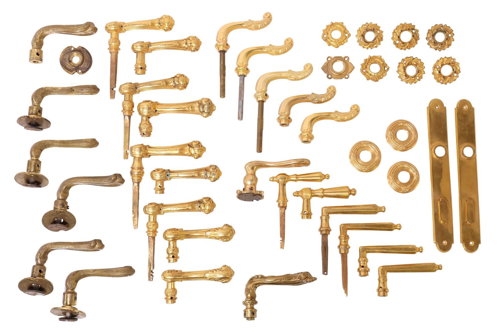 (LOT) SHERLE WAGNER 'REED AND RIBBON,' LOUIS XV STYLE & OTHER DOOR HARDWARE (1 of 5)