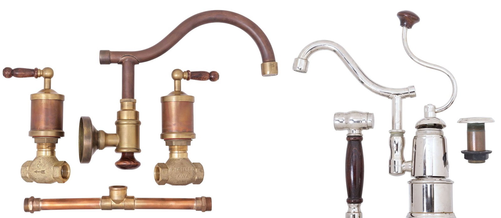 (LOT) DESIGNER HERBEAU KITCHEN & BATHROOM FAUCET SETS, 1 JEAN HERBEAU (1 of 7)