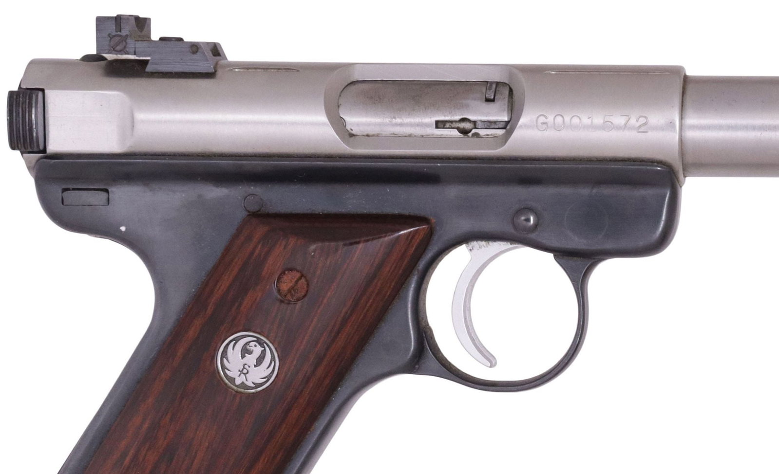 SCARCE AMT ARCADIA .22LR NICKEL PISTOL (1 of 7)