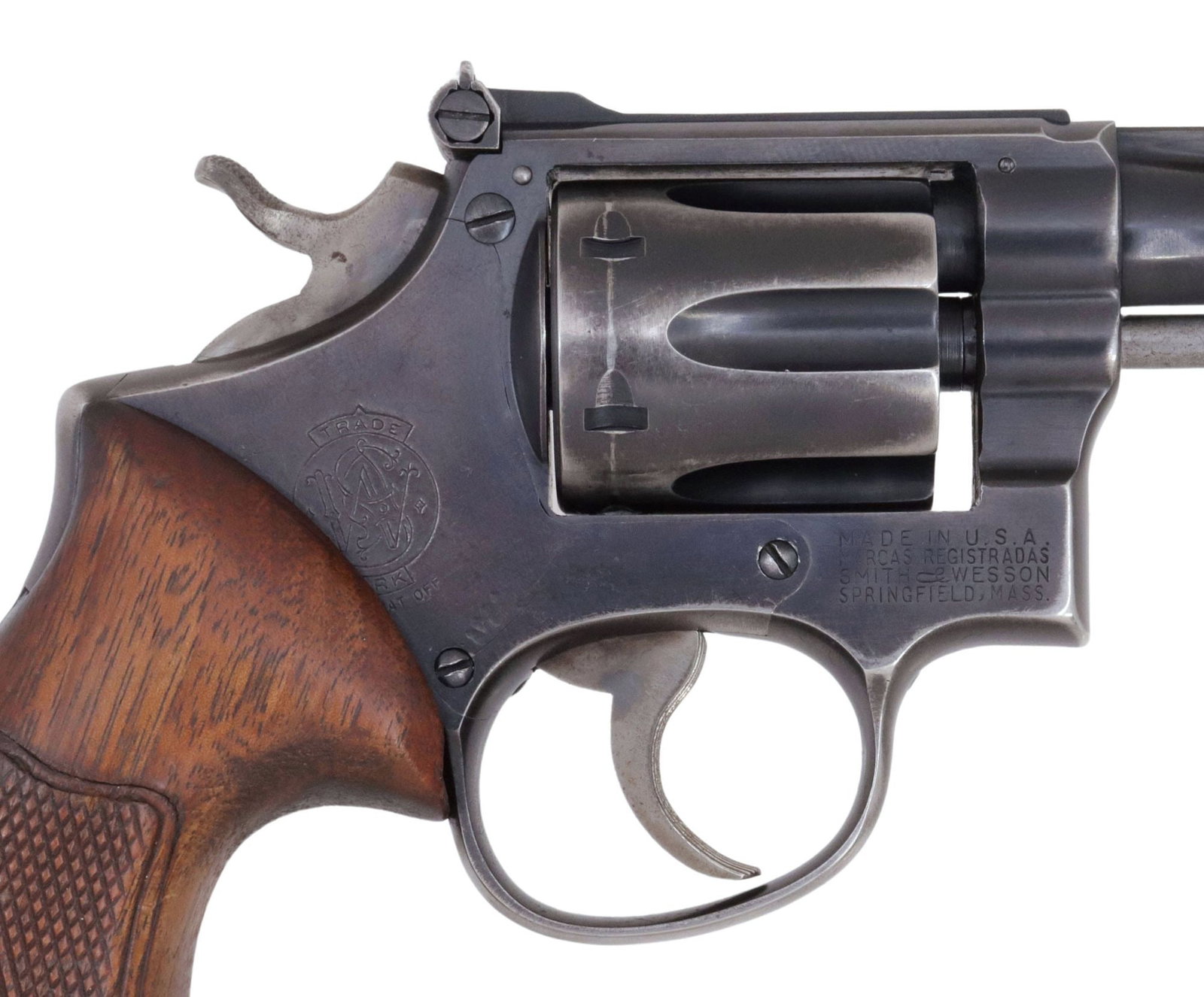 SMITH & WESSON MODEL 18 COMBAT MASTERPIECE REVOLVER, .22LR CALIBER (1 of 9)