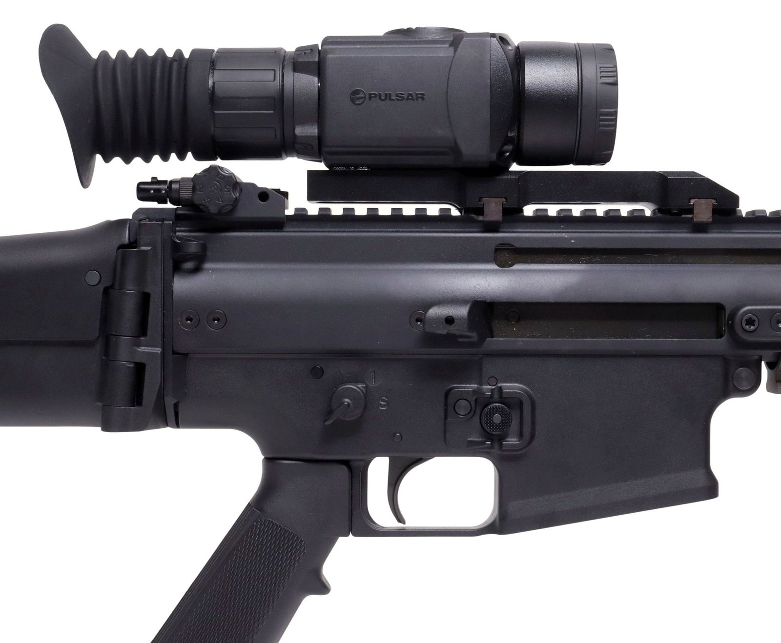 (8) FN SCAR RIFLE, 7.62x51 CALIBER, PULSAR THERMAL SCOPE, BI-POD, 7 MAGS (1 of 13)