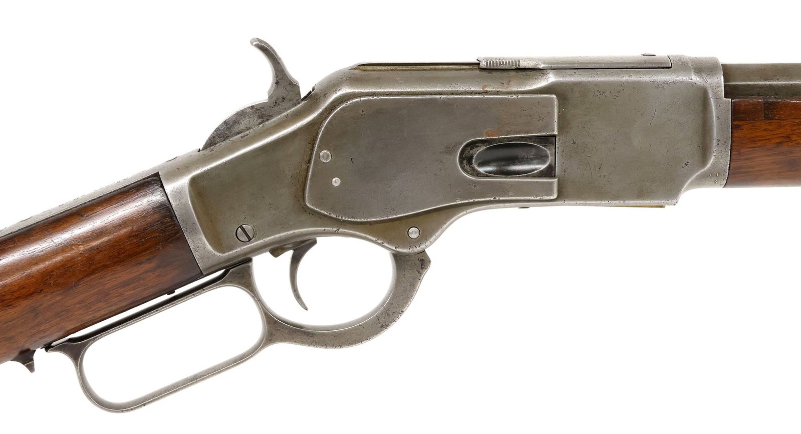 WINCHESTER 1873 LEVER ACTION CARBINE, 18"BRL., ANTIQUE (1 of 10)