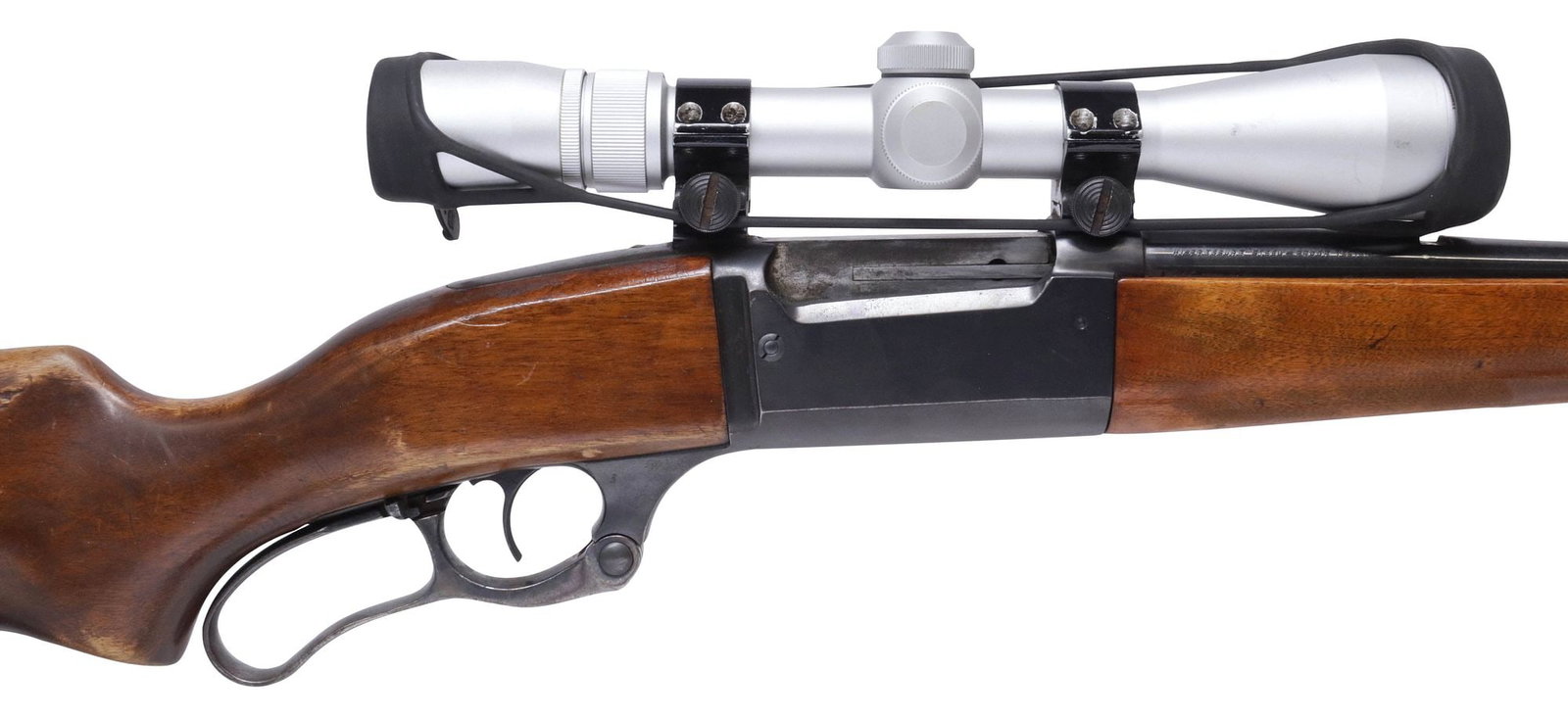 SAVAGE M99E LEVER ACTION RIFLE, .300 CAL, NIKON SCOPE (1 of 14)