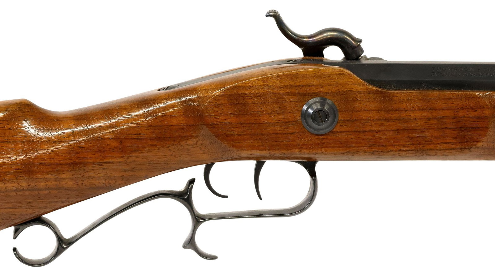 THOMPSON RENEGADE .50 CAL PERCUSSION RIFLE, LEFT HAND LOCK, VG COND. (1 of 10)
