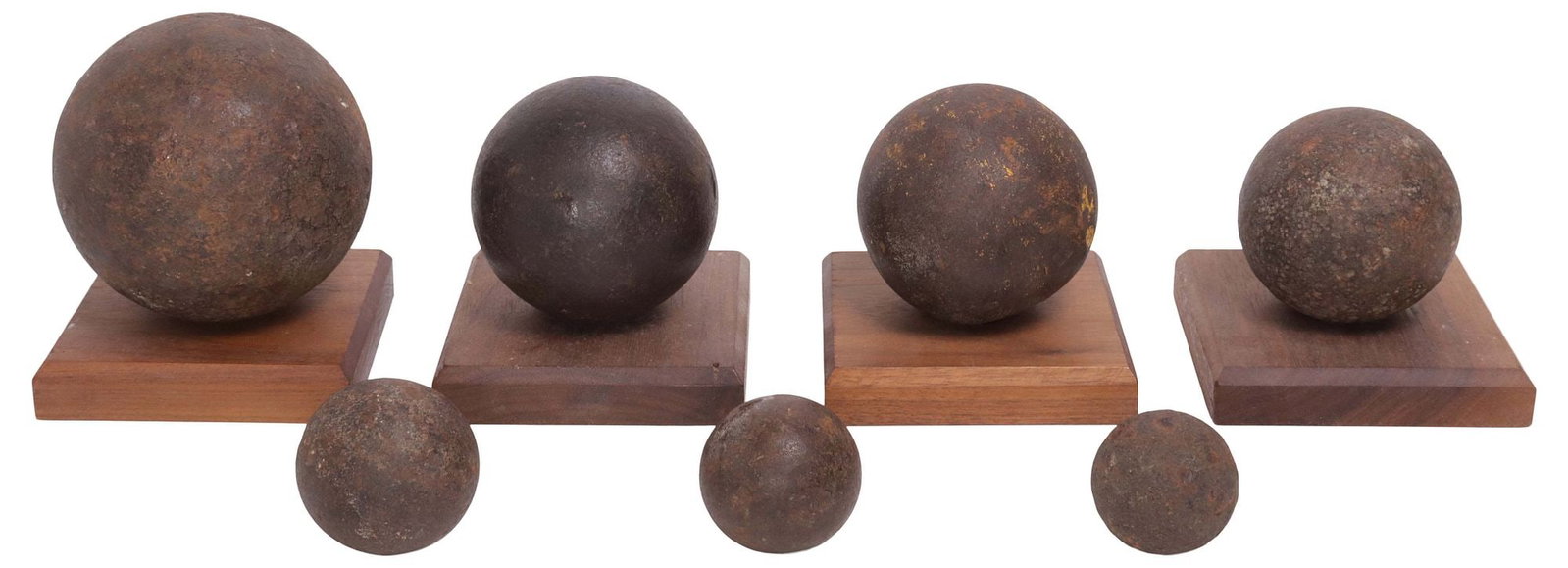 (7) CIVIL WAR CANNON BALLS, 12-POUNDER NAPOLEON, CANISTER SHOT & OTHER (1 of 5)