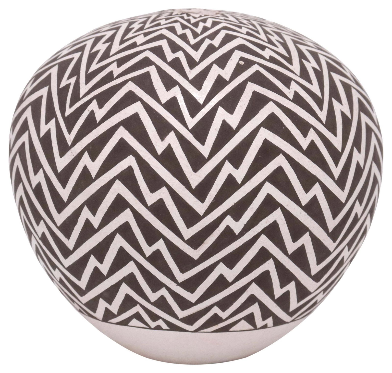 GRACE T. CHINO (1929-1994) ACOMA PUEBLO ANASAZI REVIVAL POTTERY SEED JAR (1 of 4)