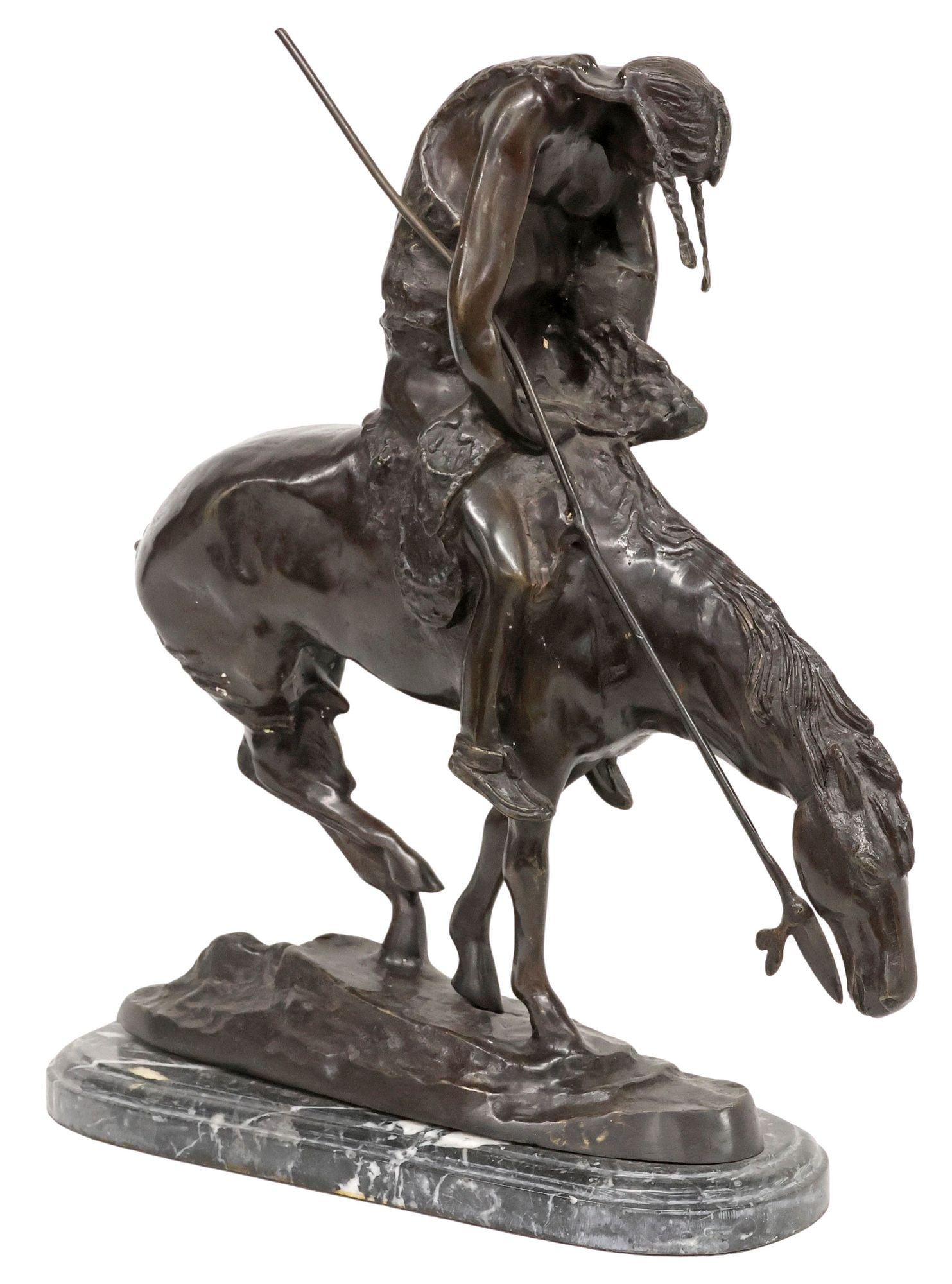 AFTER JAMES EARLE FRASER WESTERN BRONZE, 'END OF THE TRAIL' (1 of 6)