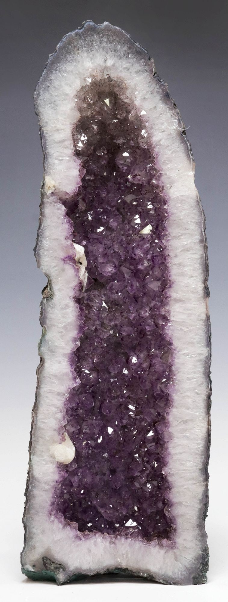 LARGE GEOLOGICAL AMETHYST CATHEDRAL GEODE, 21.25"H (1 of 3)