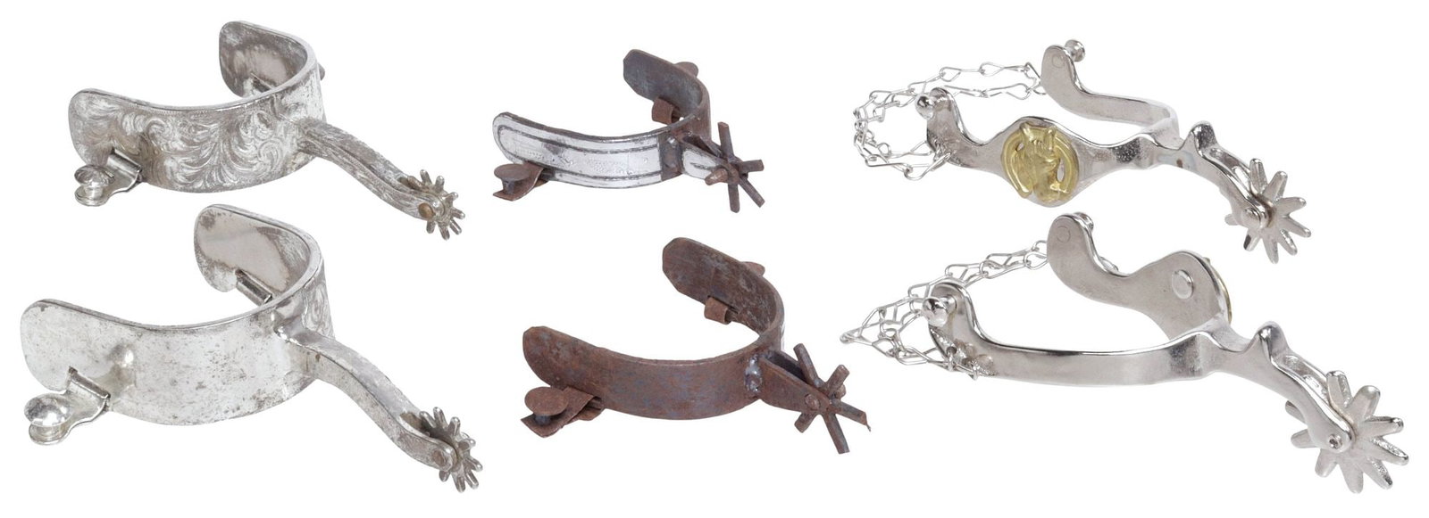 (3) VINTAGE COWBOY HORSE SPURS (1 of 7)